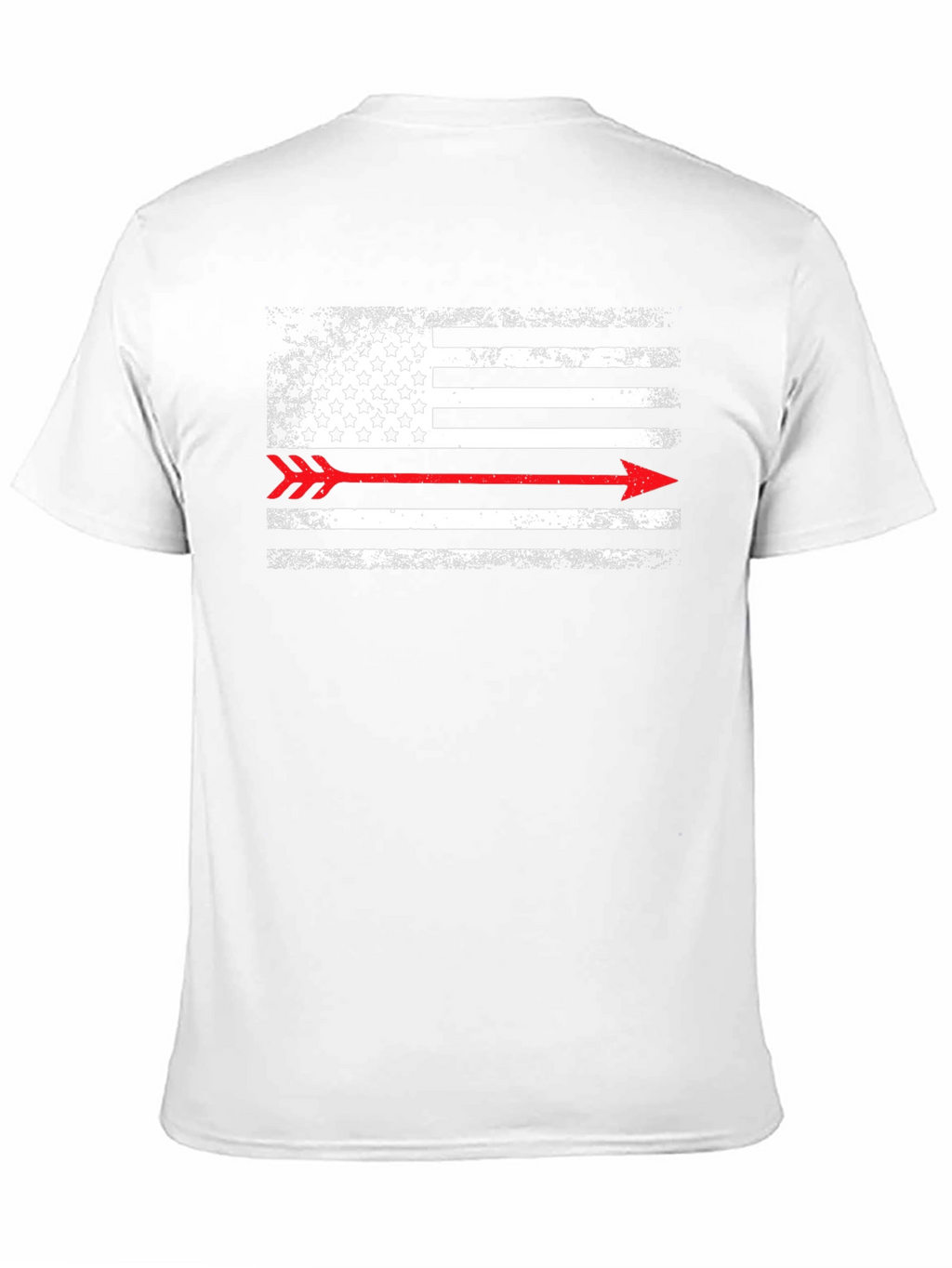 American Flag Arrow T-Shirt - Distressed Black Graphic Tee