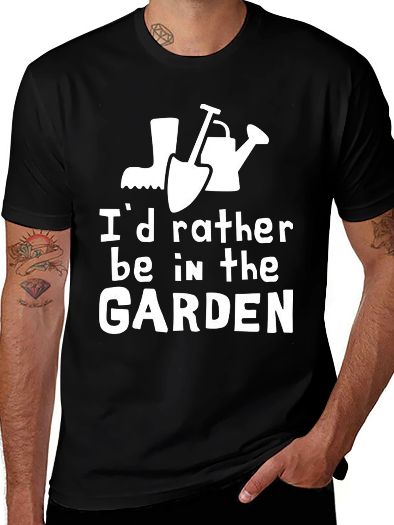 Gardener T-Shirt - Id Rather Be in the Garden Tee