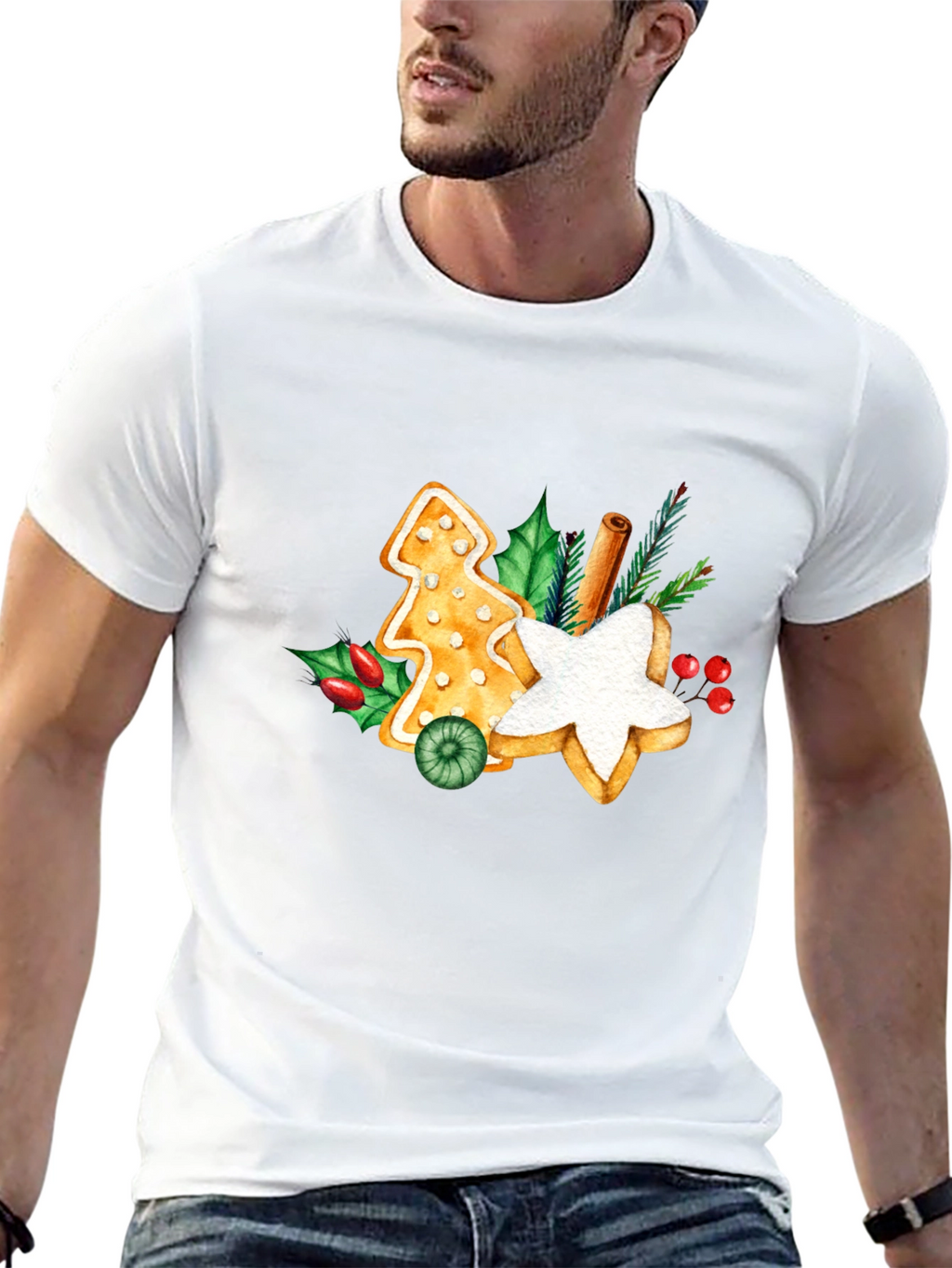 Festive Holiday Gingerbread T-Shirt