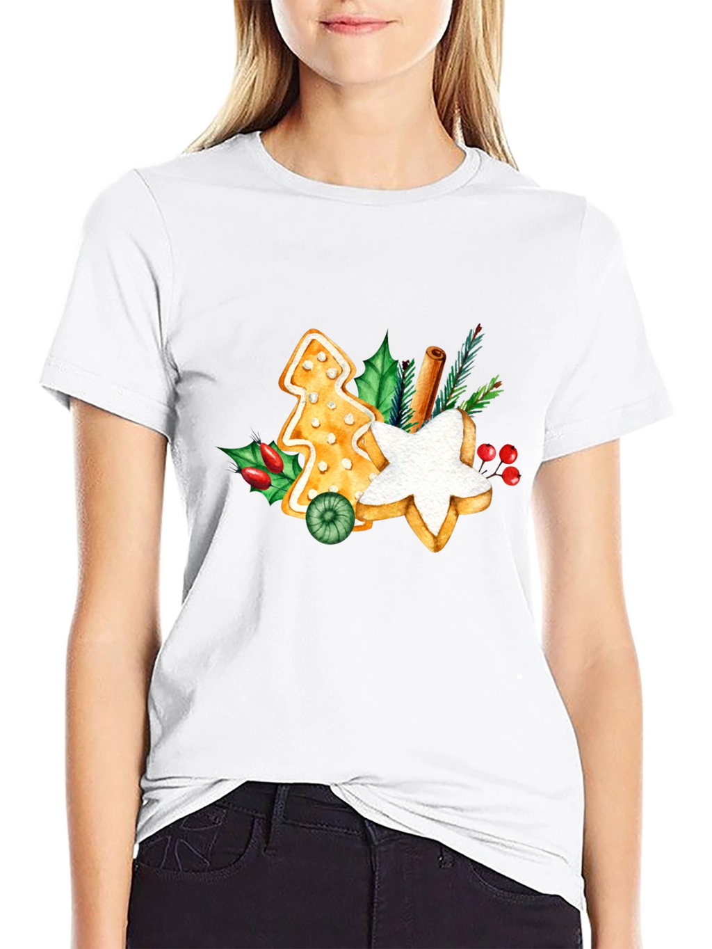 Festive Holiday Gingerbread T-Shirt
