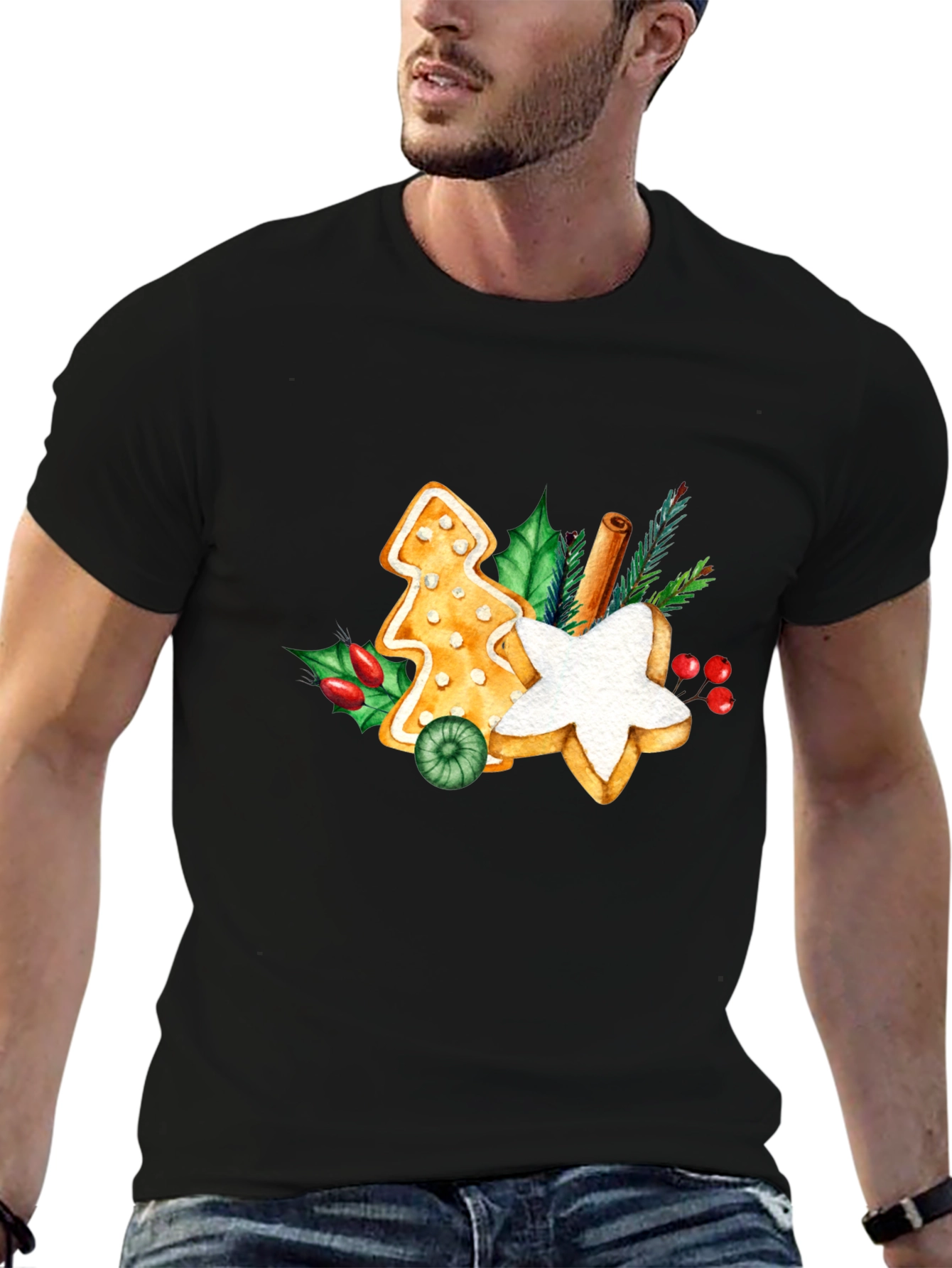 Festive Holiday Gingerbread T-Shirt