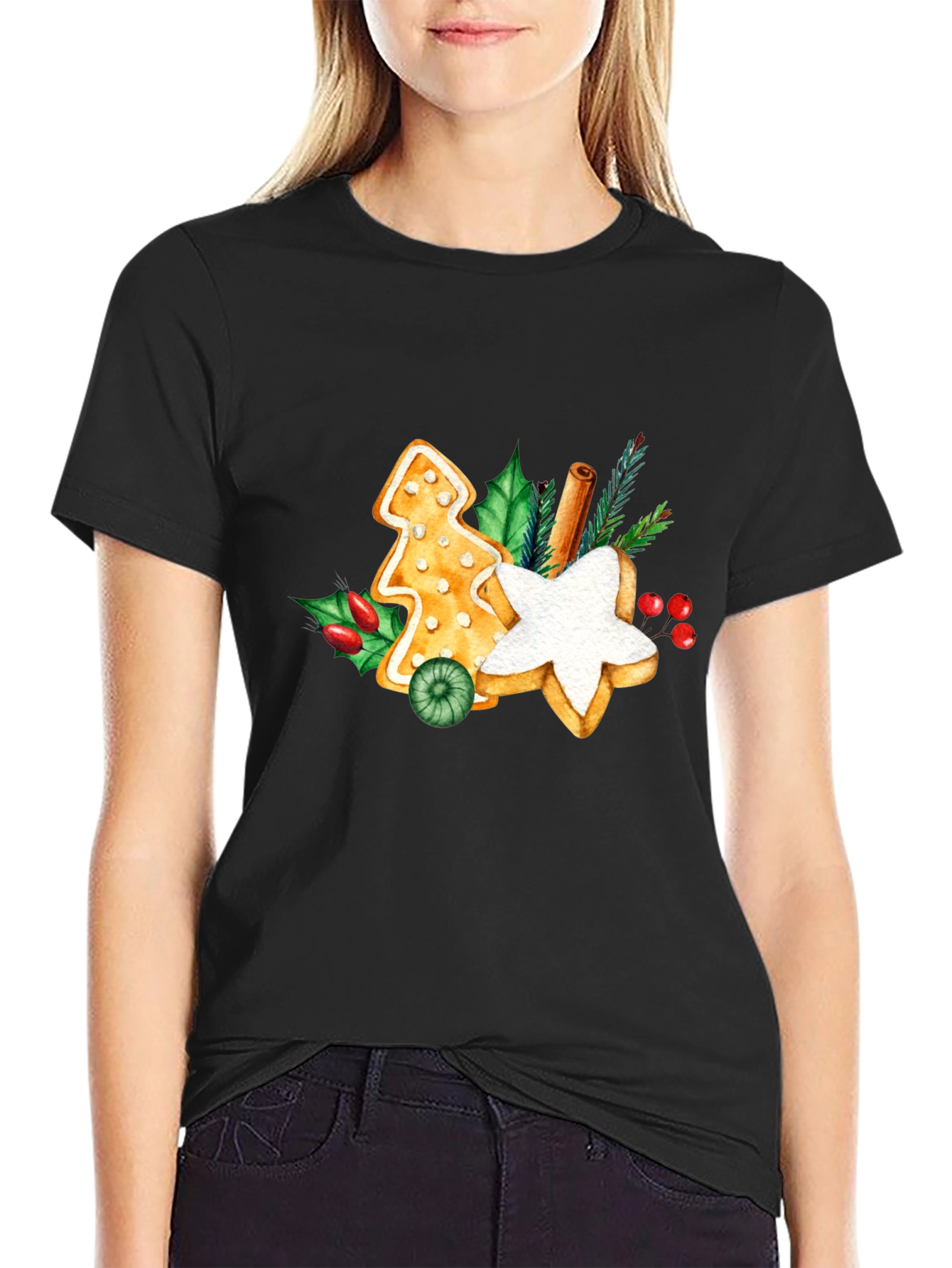 Festive Holiday Gingerbread T-Shirt