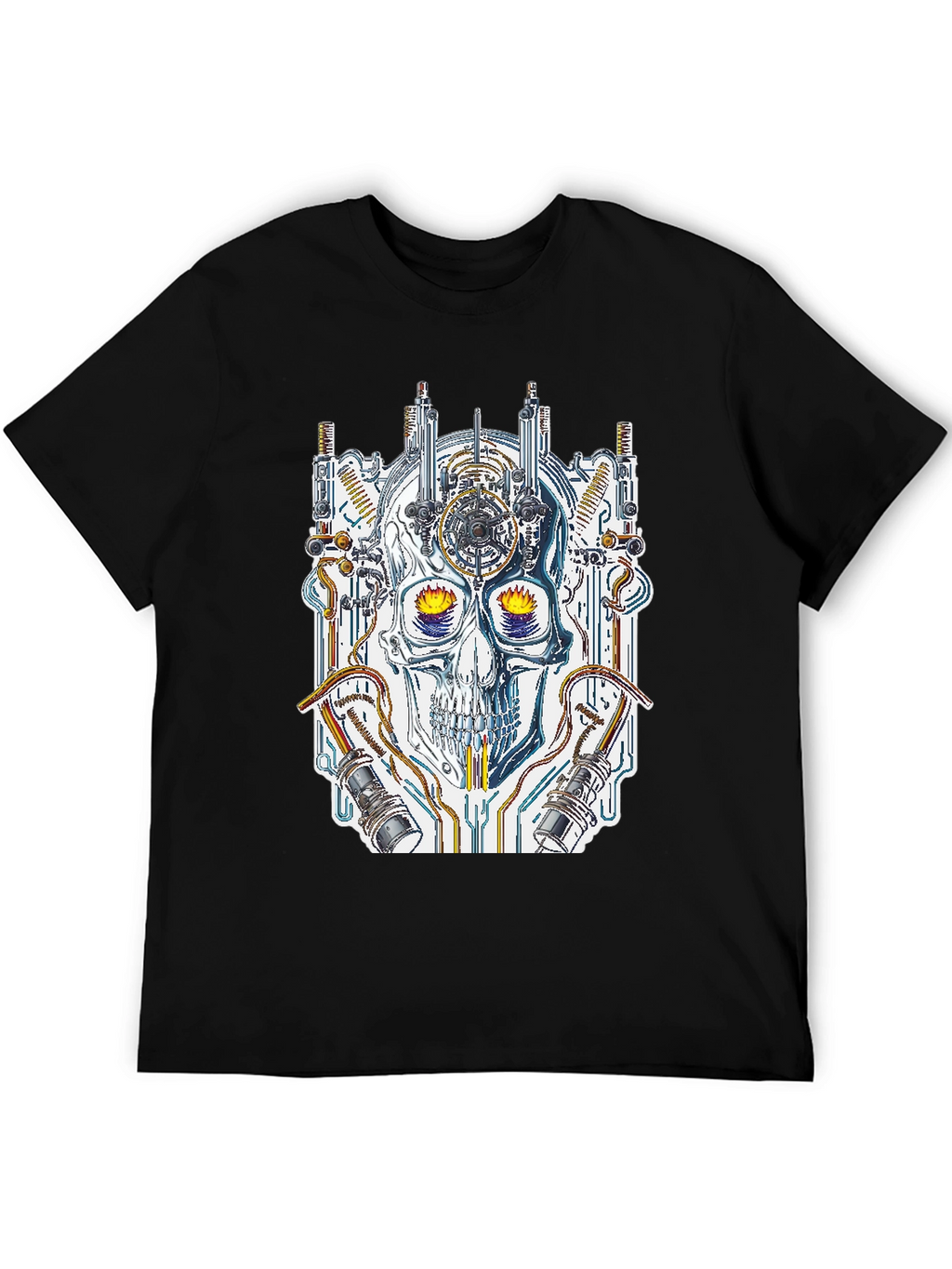 Steampunk Skull Graphic Tee - Unique Design