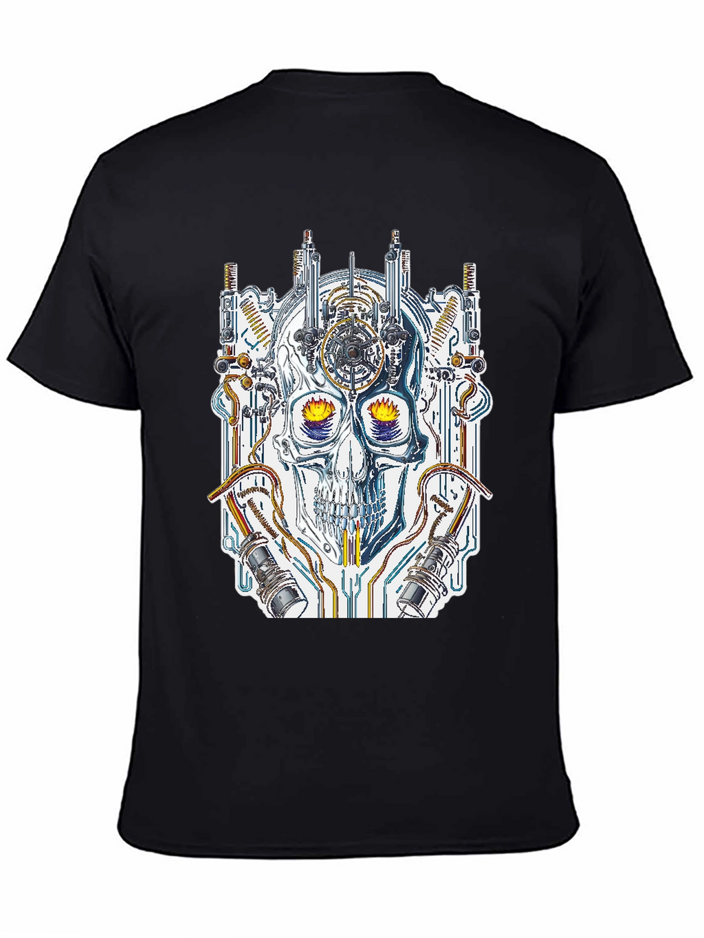 Steampunk Skull Graphic Tee - Unique Design