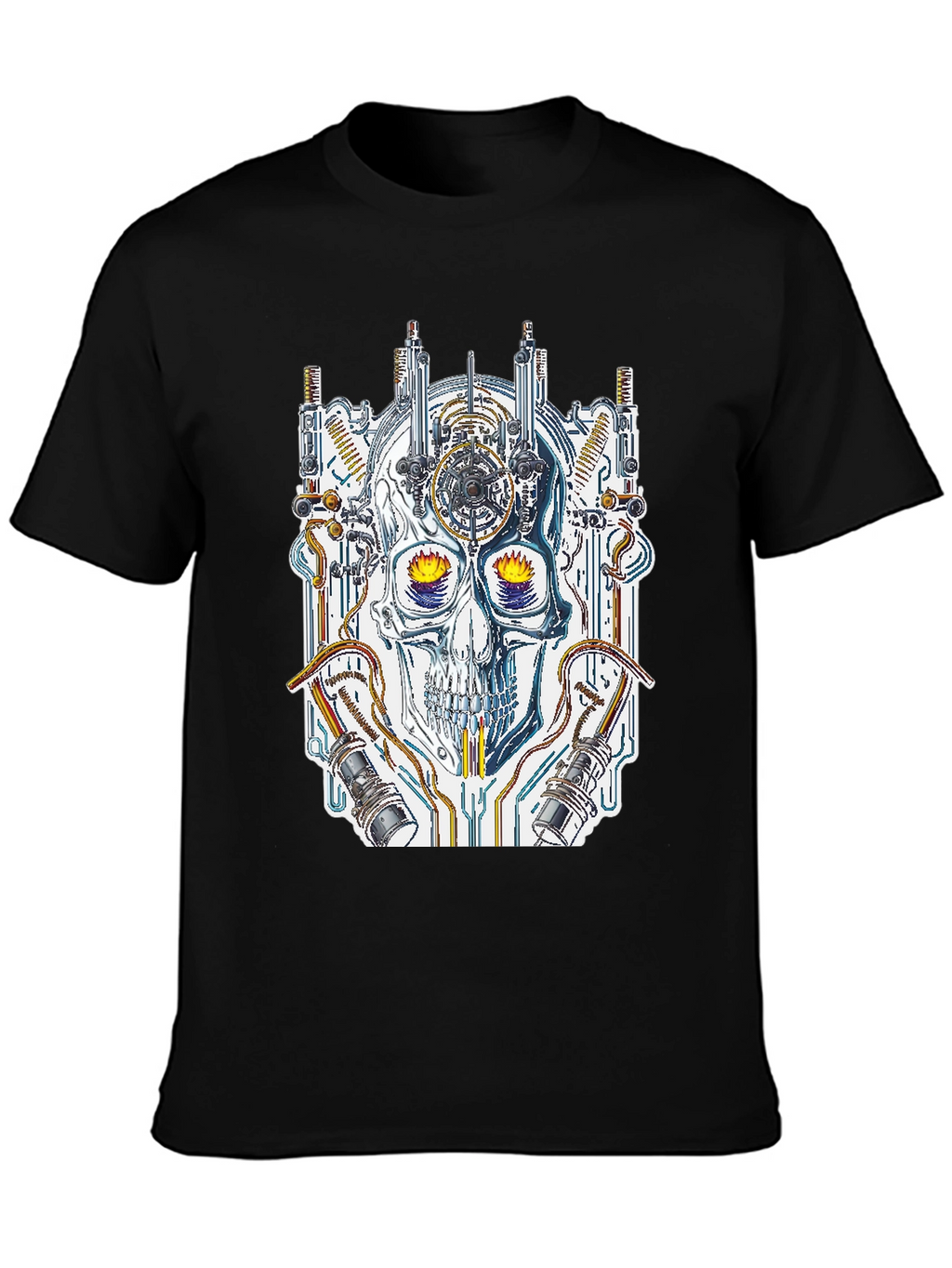 Steampunk Skull Graphic Tee - Unique Design