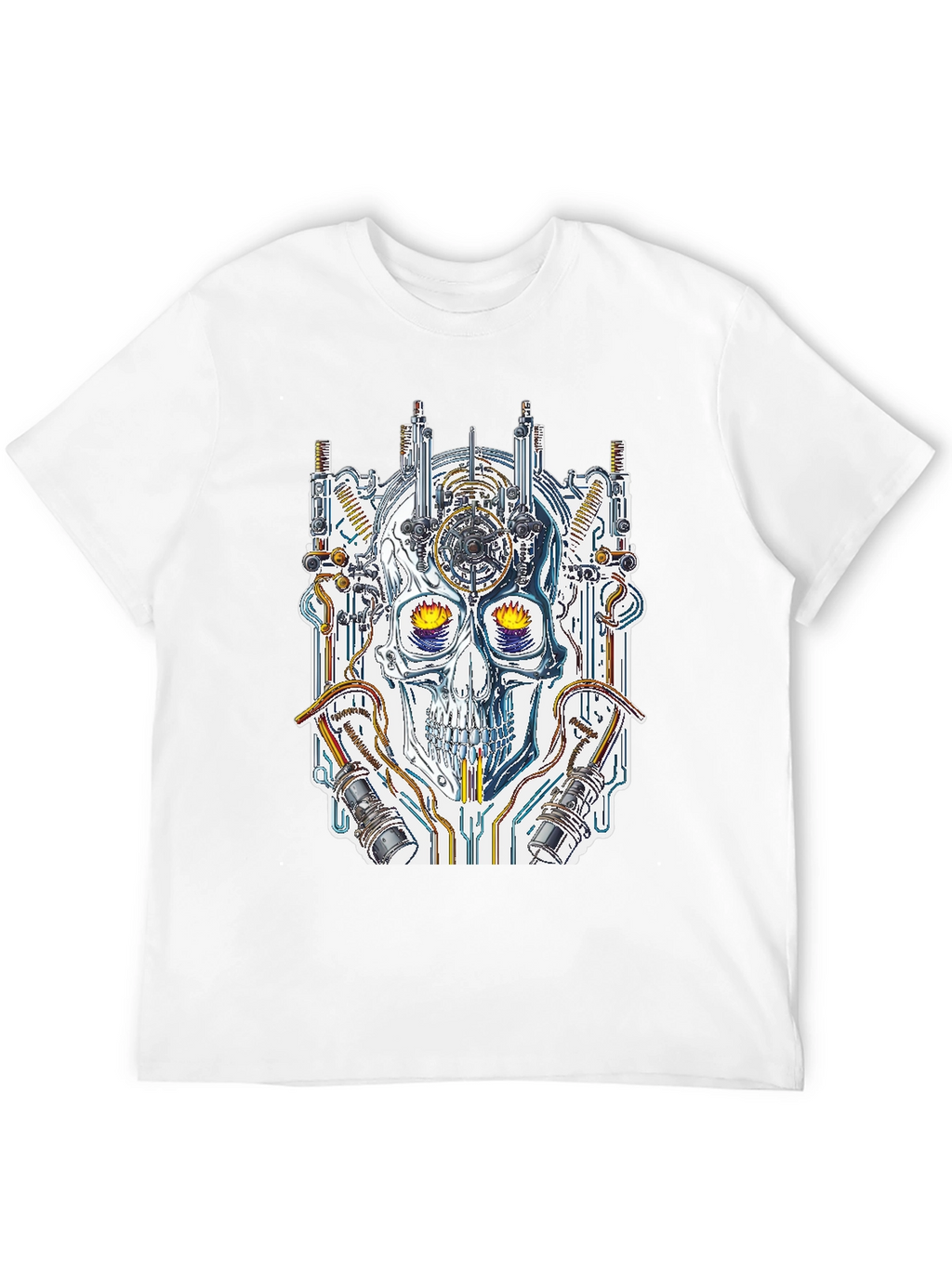 Steampunk Skull Graphic Tee - Unique Design