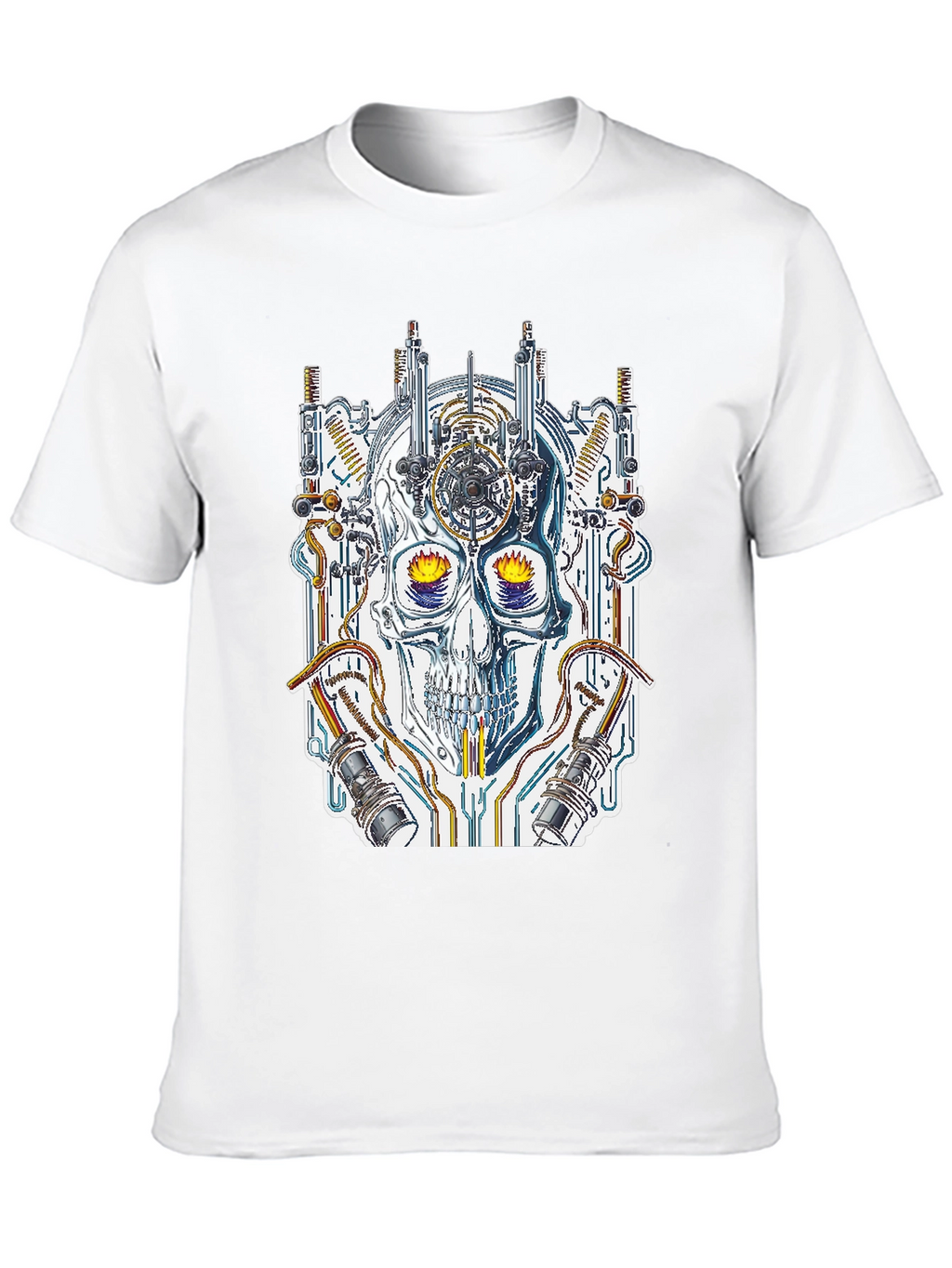 Steampunk Skull Graphic Tee - Unique Design