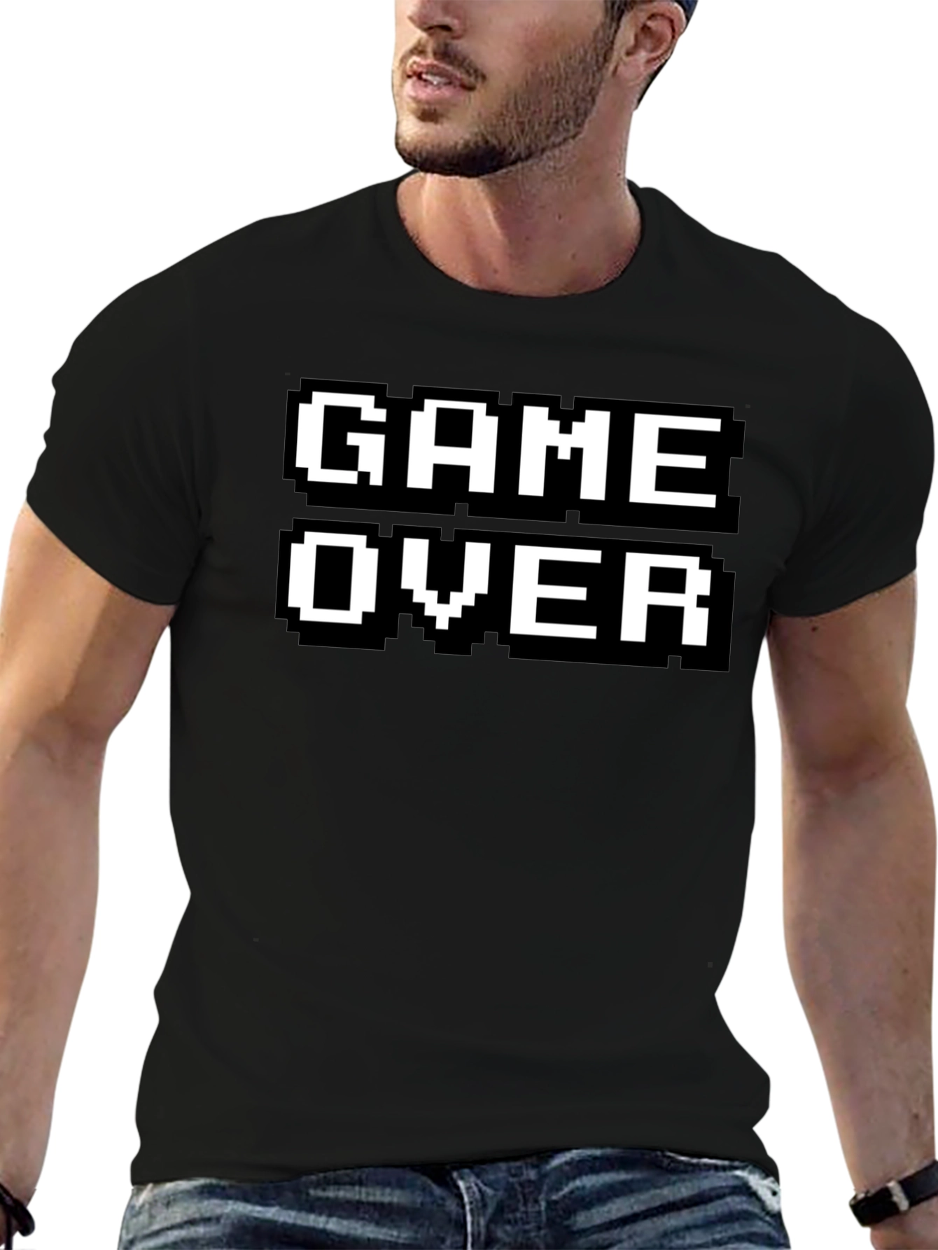 Retro Gamer T-Shirt - Game Over Pixel Design