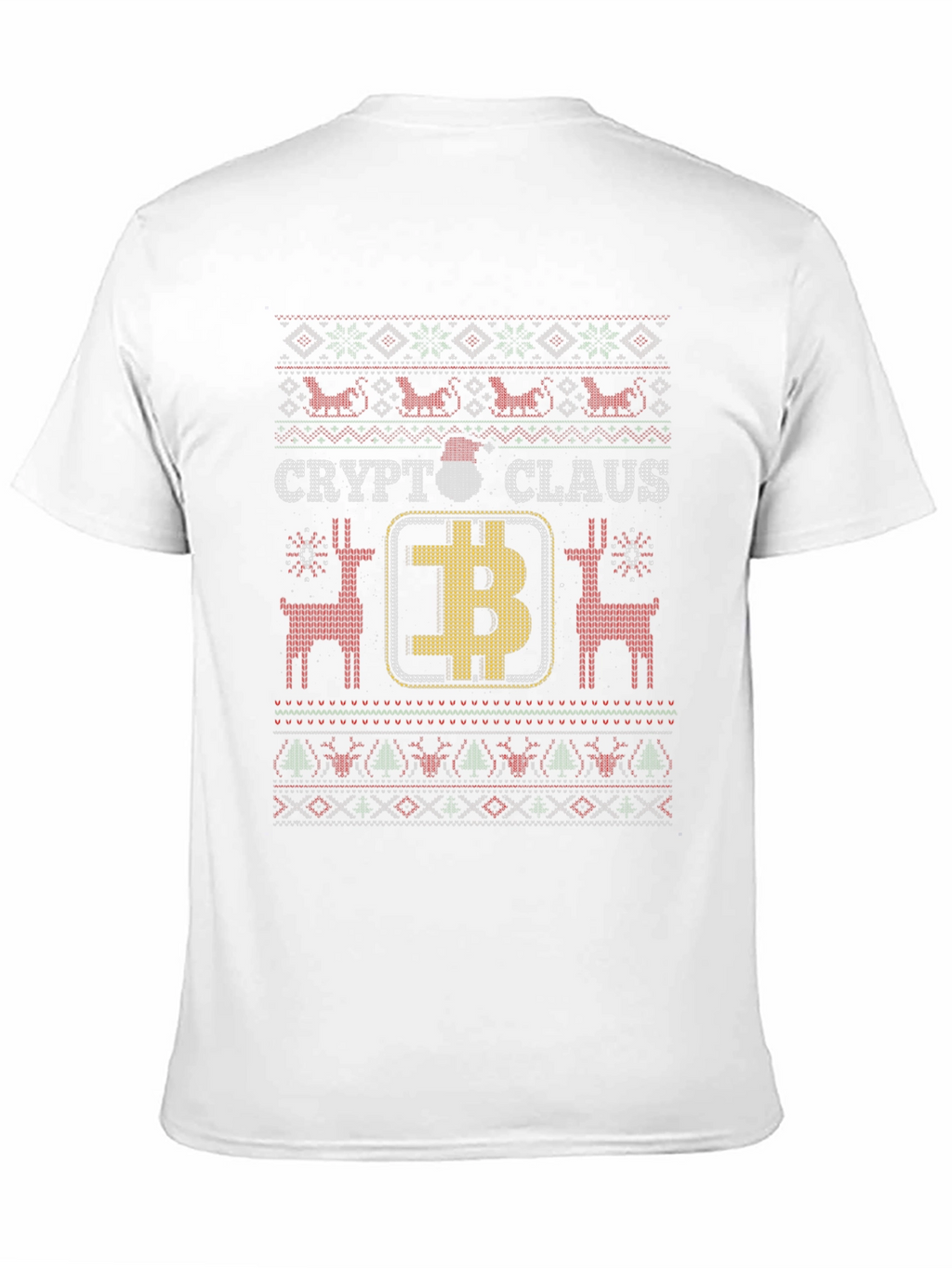 Crypto Claus Bitcoin Ugly Christmas Sweater T-Shirt