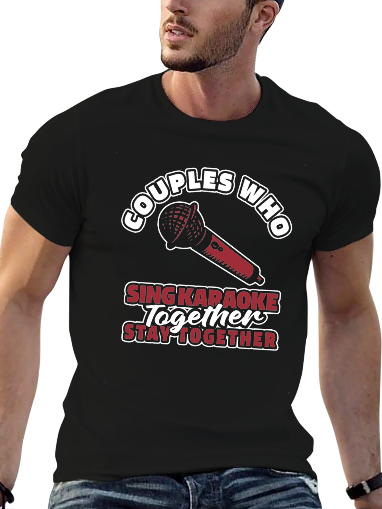 Couples Who Sing Karaoke Together T-Shirt