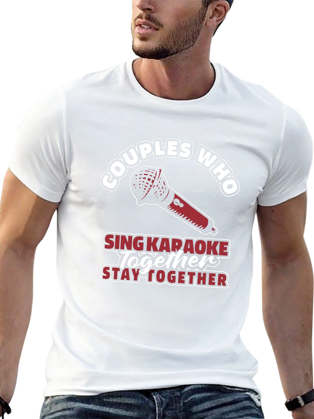 Couples Who Sing Karaoke Together T-Shirt