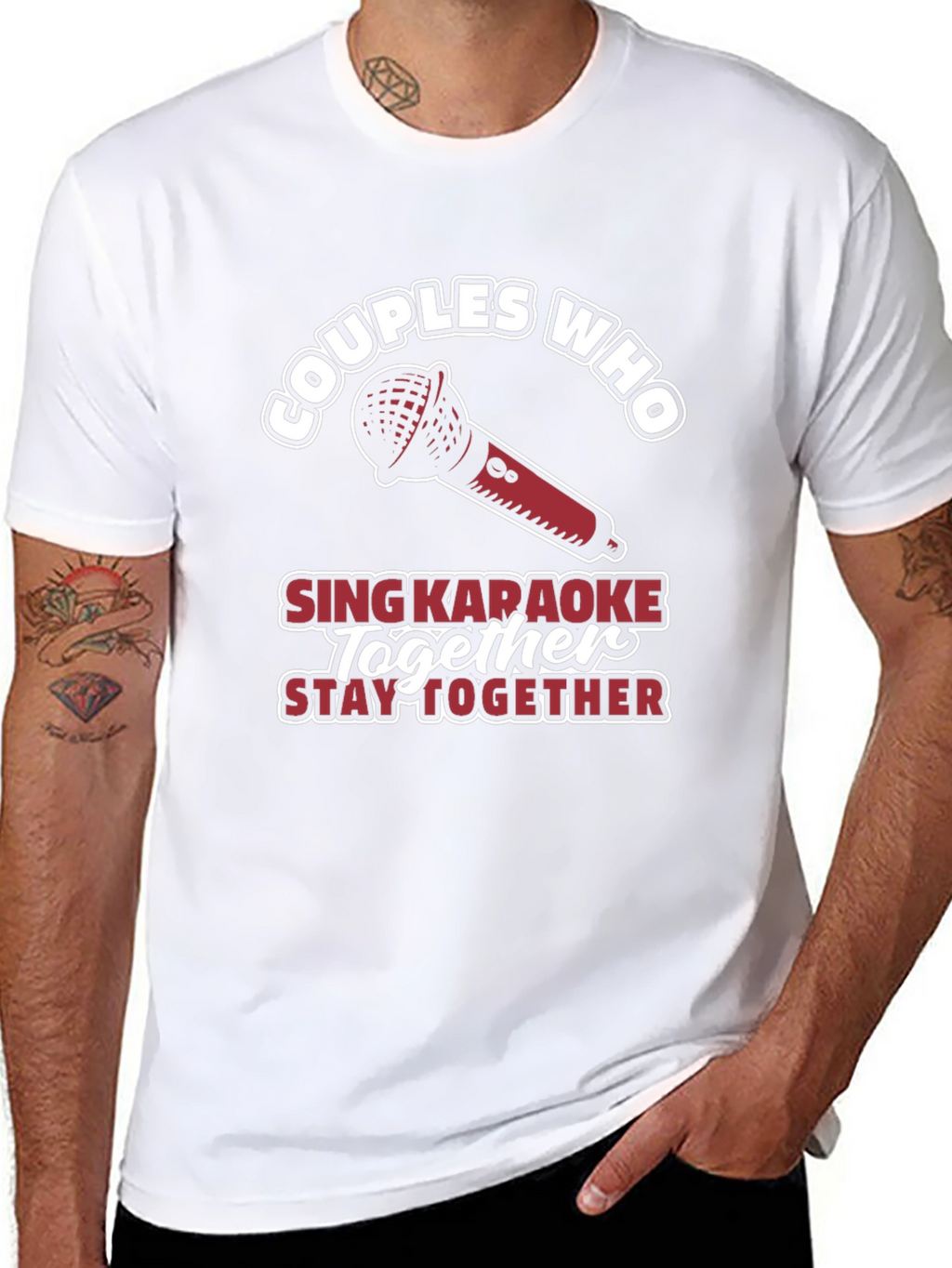 Couples Who Sing Karaoke Together T-Shirt