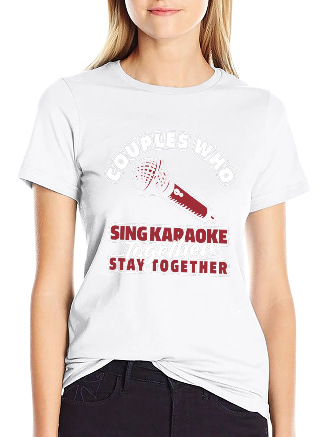 Couples Who Sing Karaoke Together T-Shirt