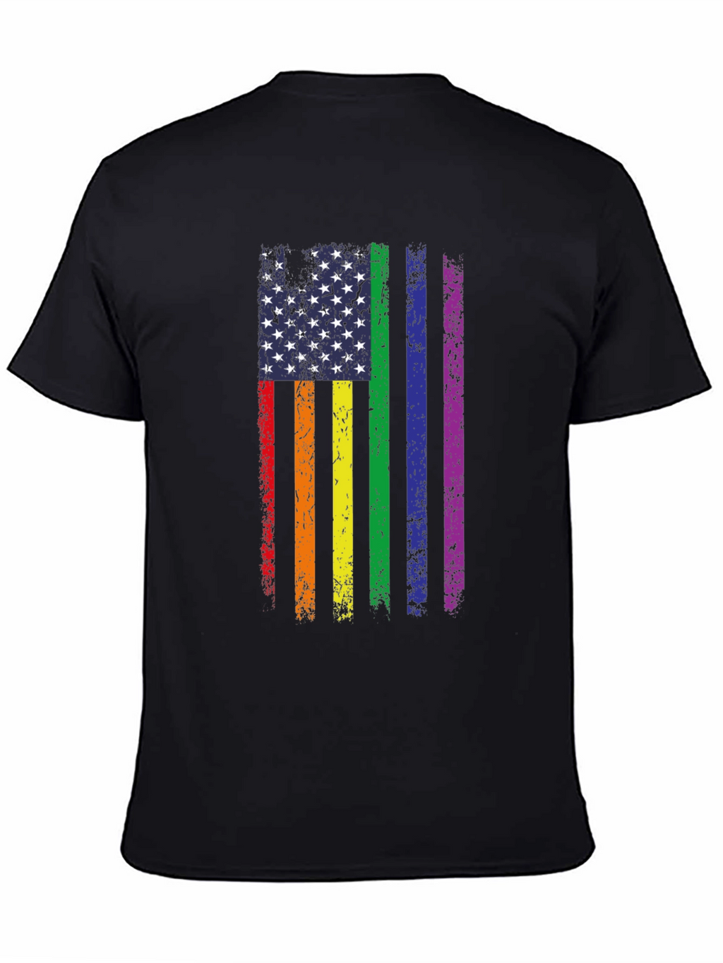 Pride Flag USA Graphic Tee