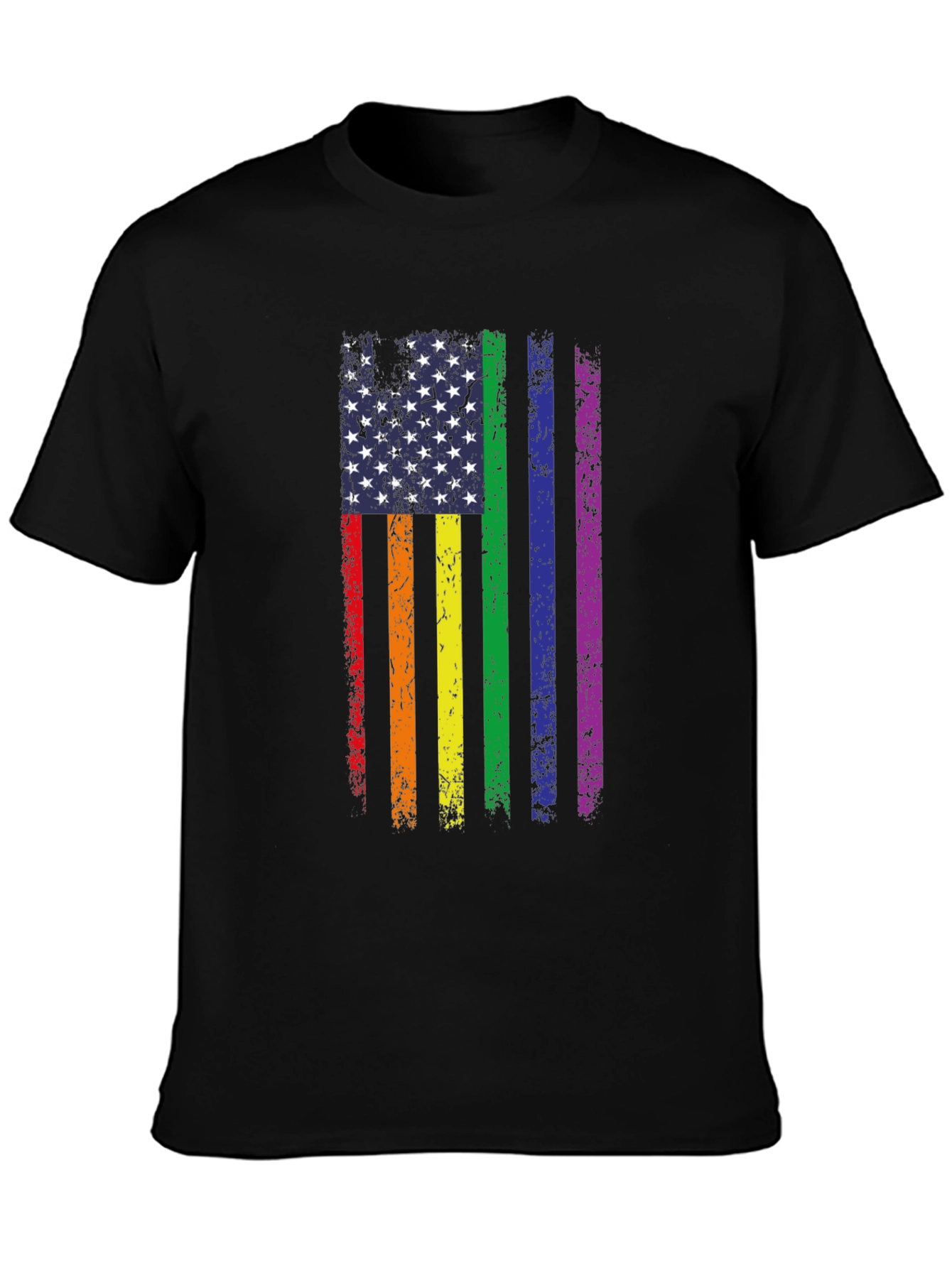 Pride Flag USA Graphic Tee