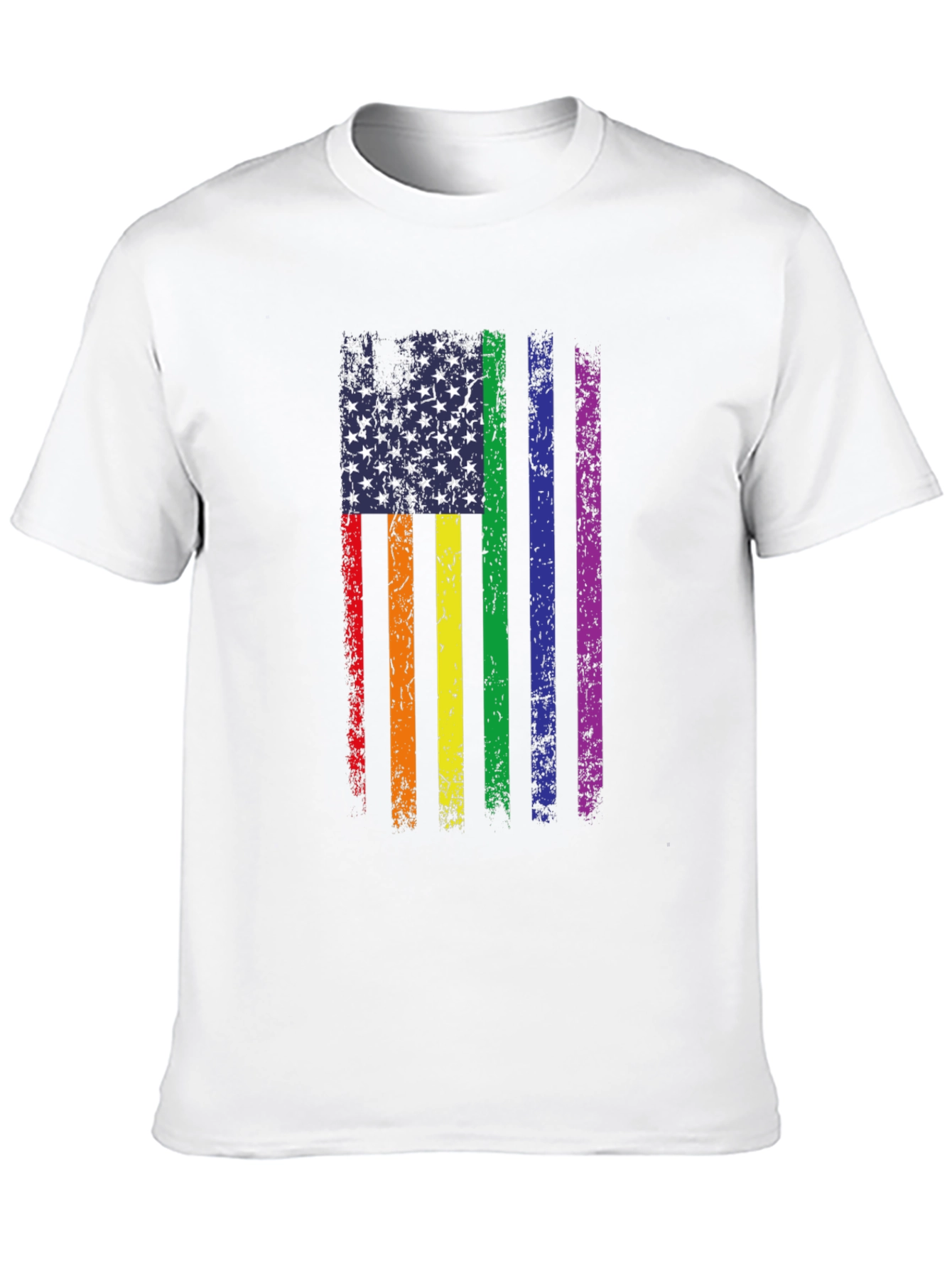 Pride Flag USA Graphic Tee