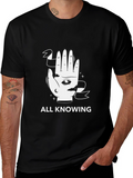 All Knowing Graphic Tee - Unisex Black T-Shirt