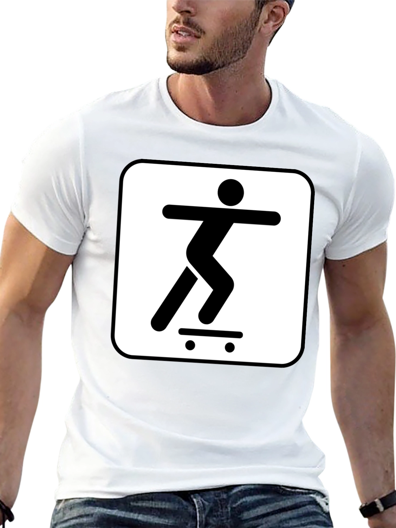 Skateboarder Graphic Tee - Cool Casual Style