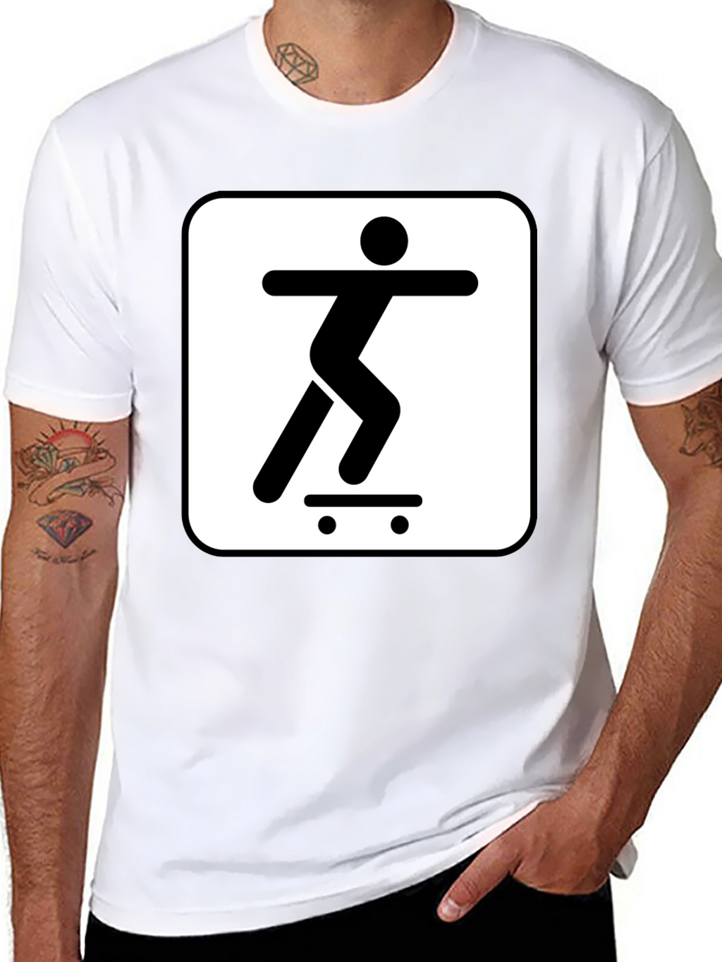 Skateboarder Graphic Tee - Cool Casual Style