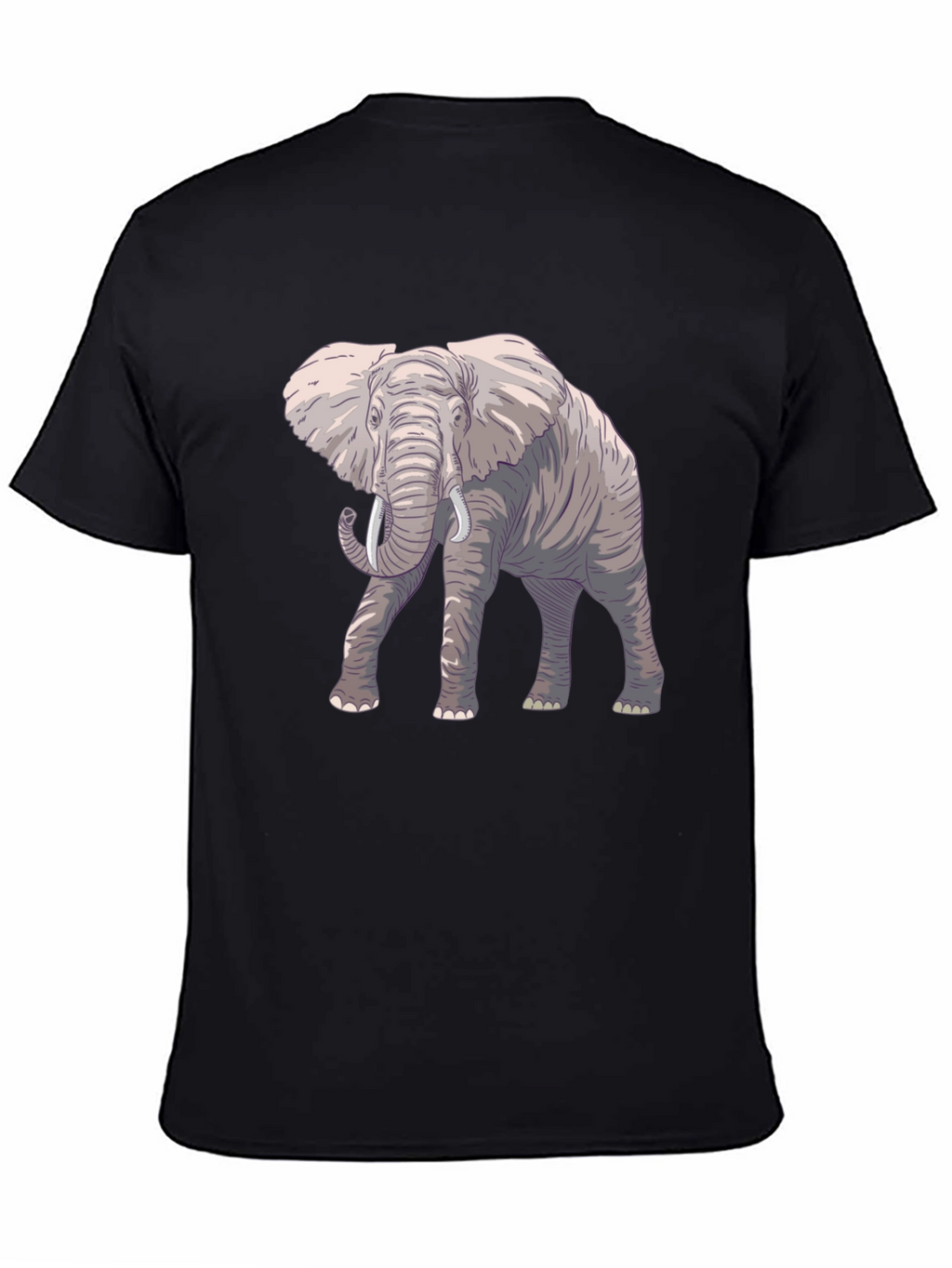 Elephant Graphic Black T-Shirt
