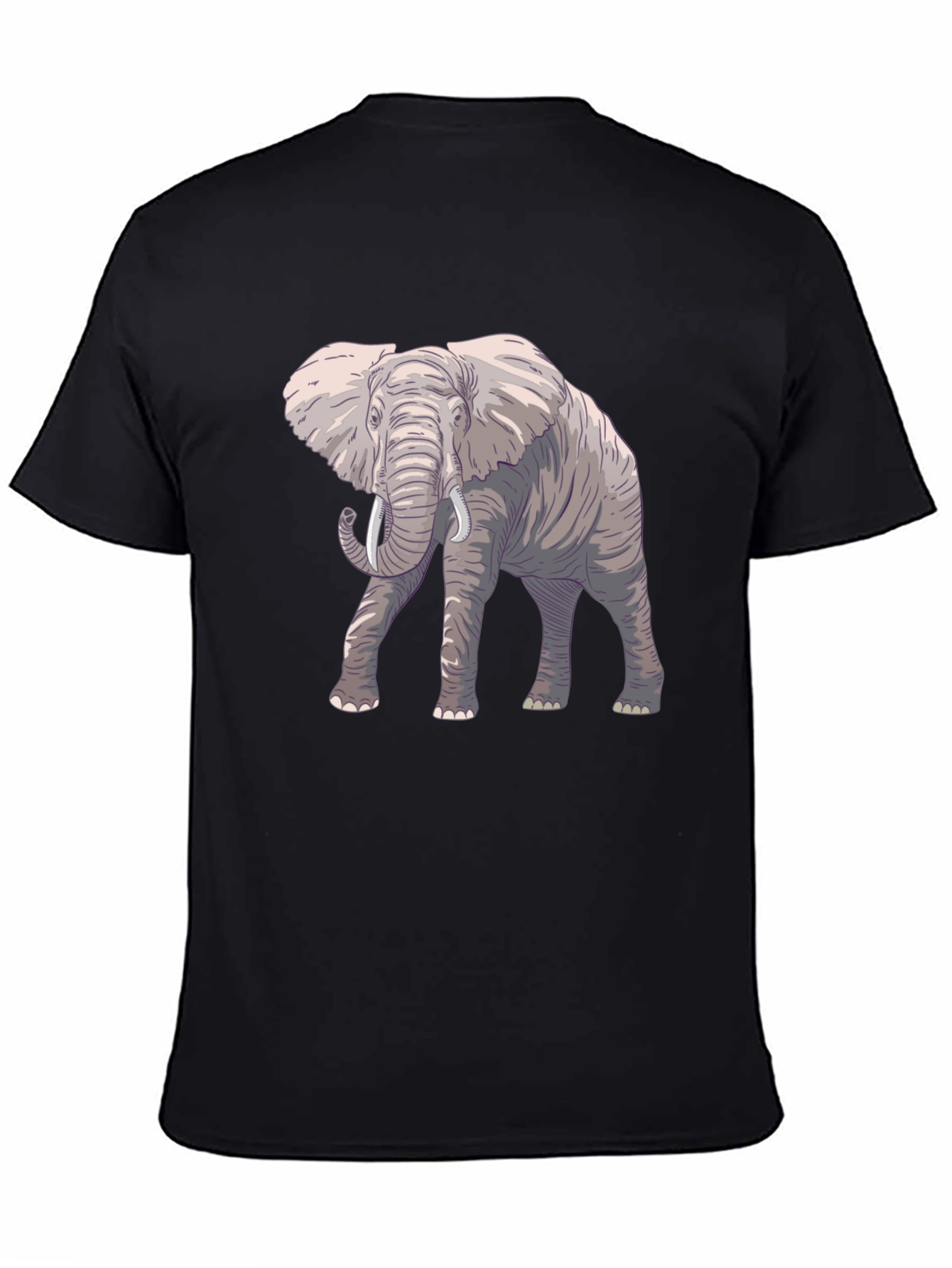 Elephant Graphic Black T-Shirt
