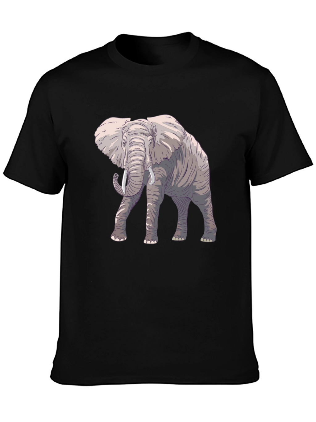 Elephant Graphic Black T-Shirt