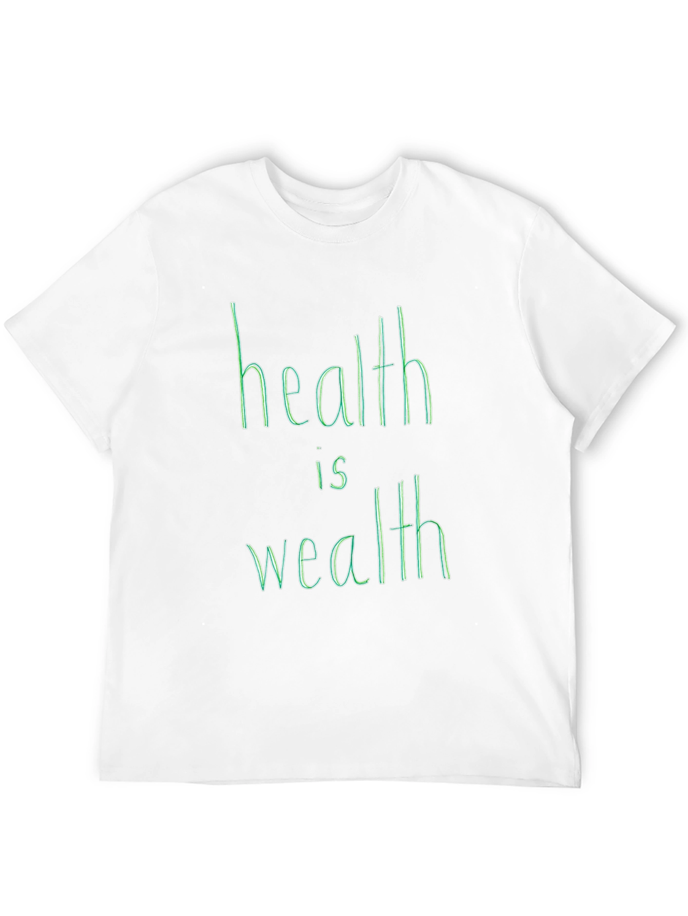Health is Wealth Graphic Tee - Black Unisex Shirt