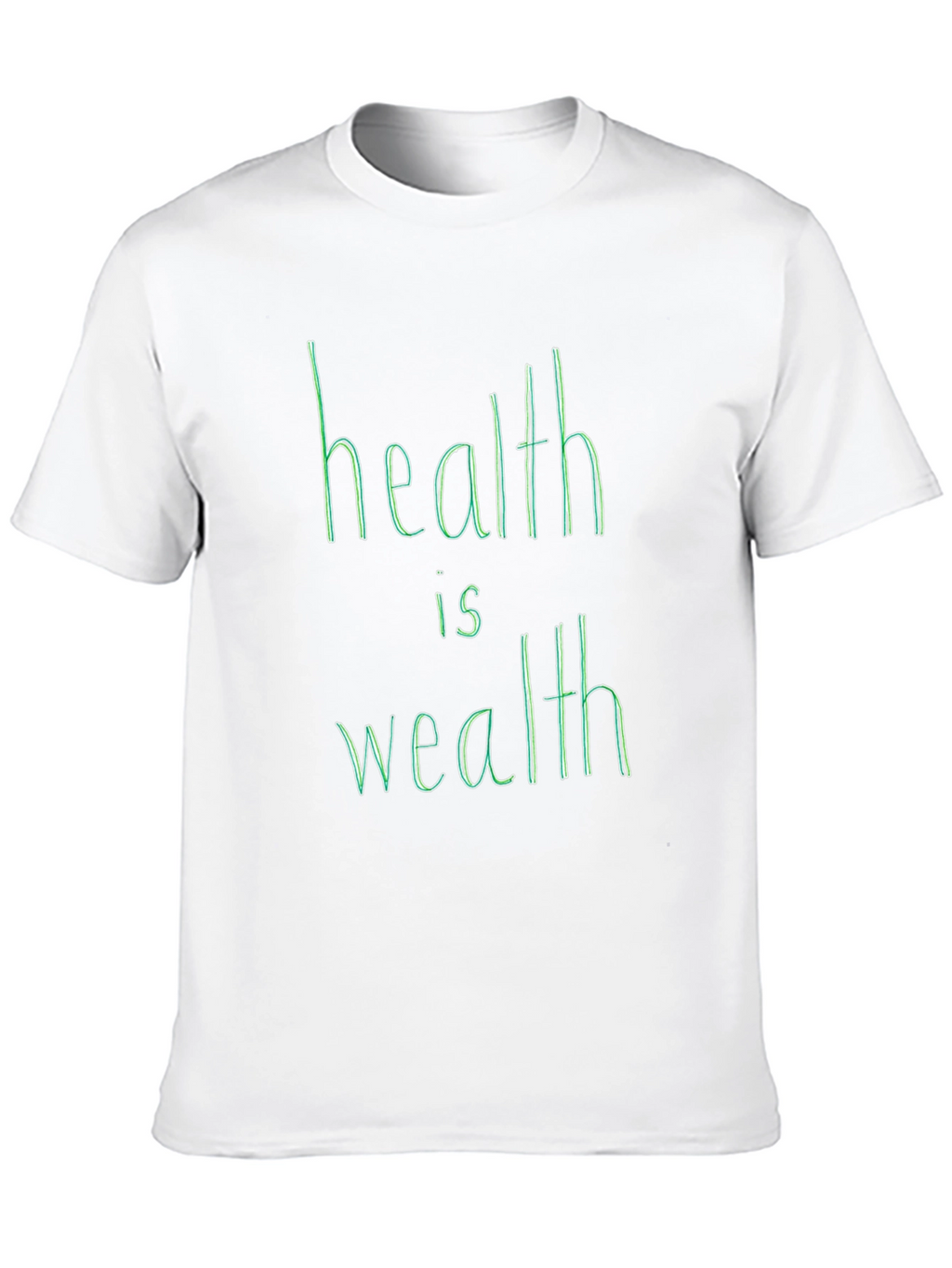 Health is Wealth Graphic Tee - Black Unisex Shirt