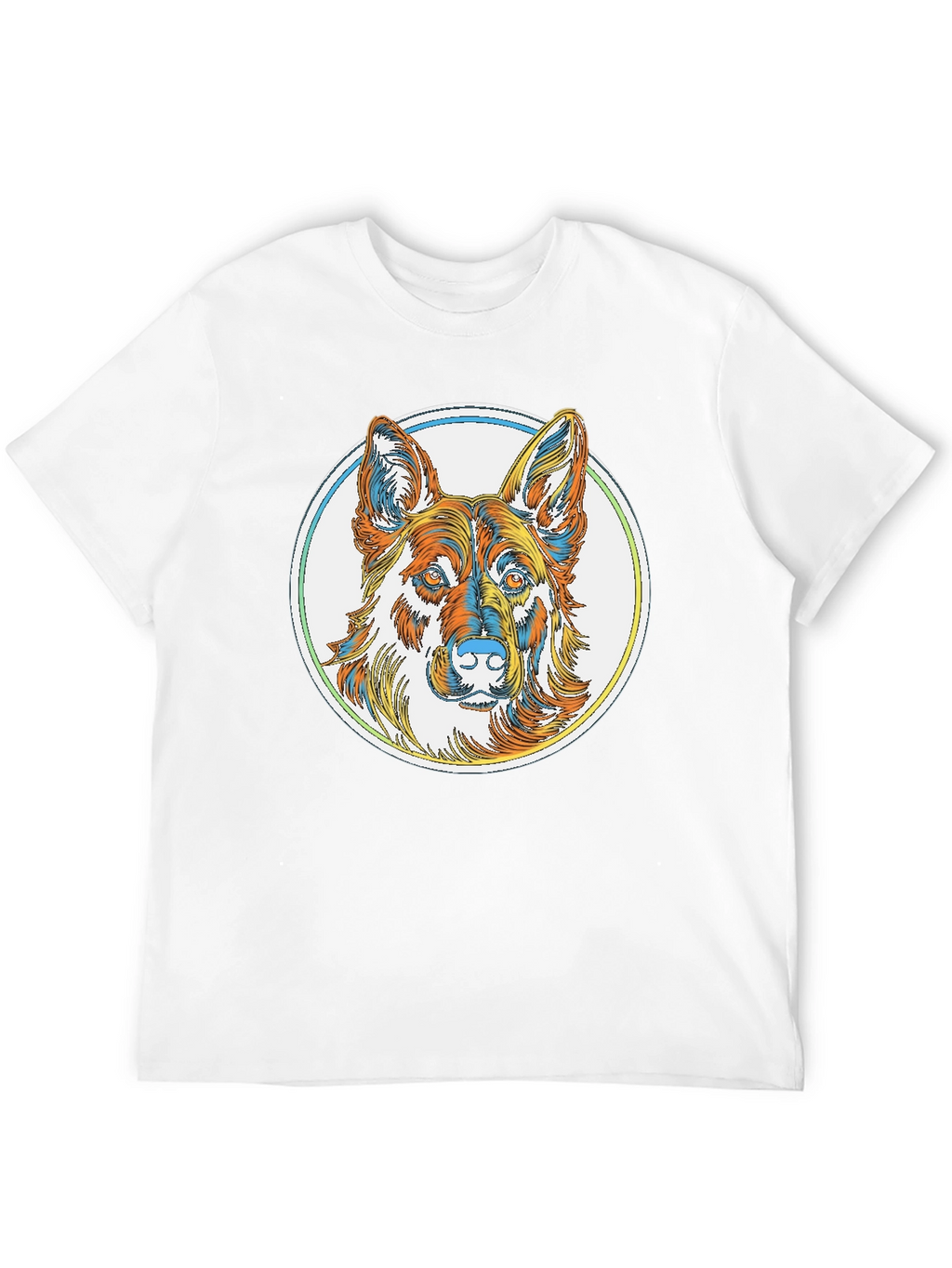 German Shepherd Graphic Tee - Stylish Dog Lover Shirt