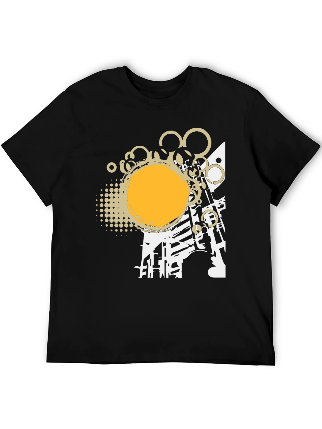 Abstract Graphic Print Tee - Modern Design