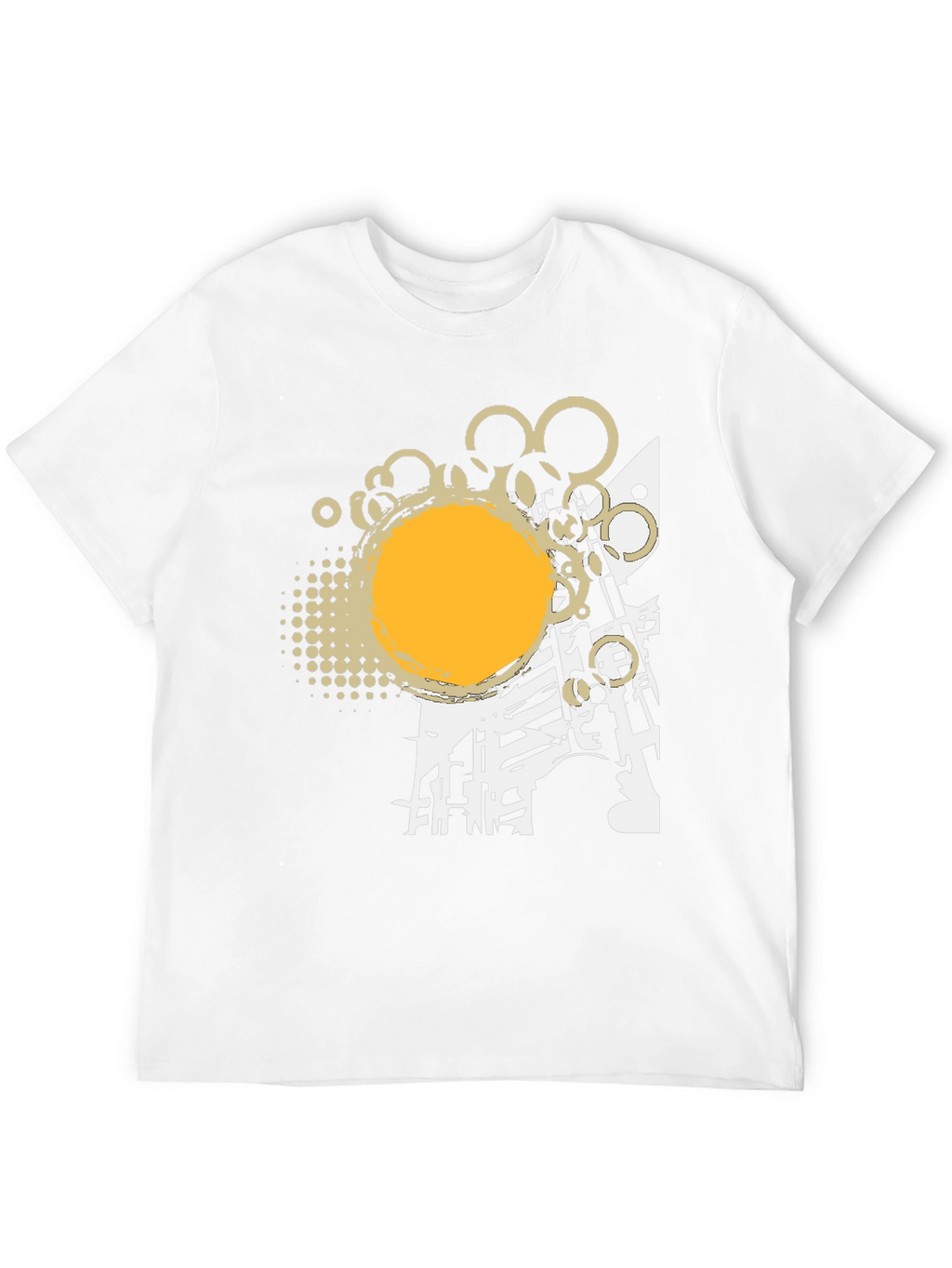 Abstract Graphic Print Tee - Modern Design
