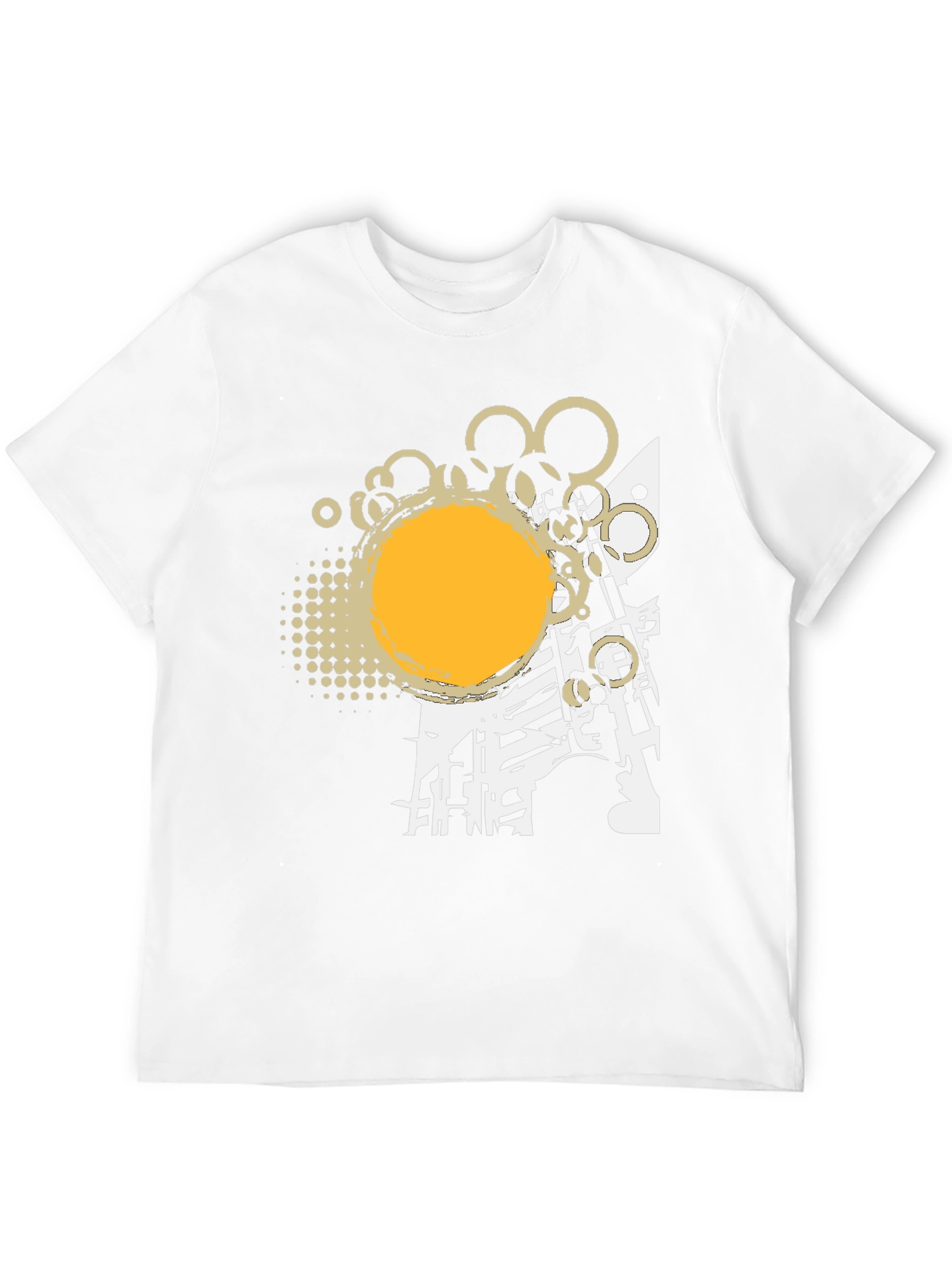 Abstract Graphic Print Tee - Modern Design