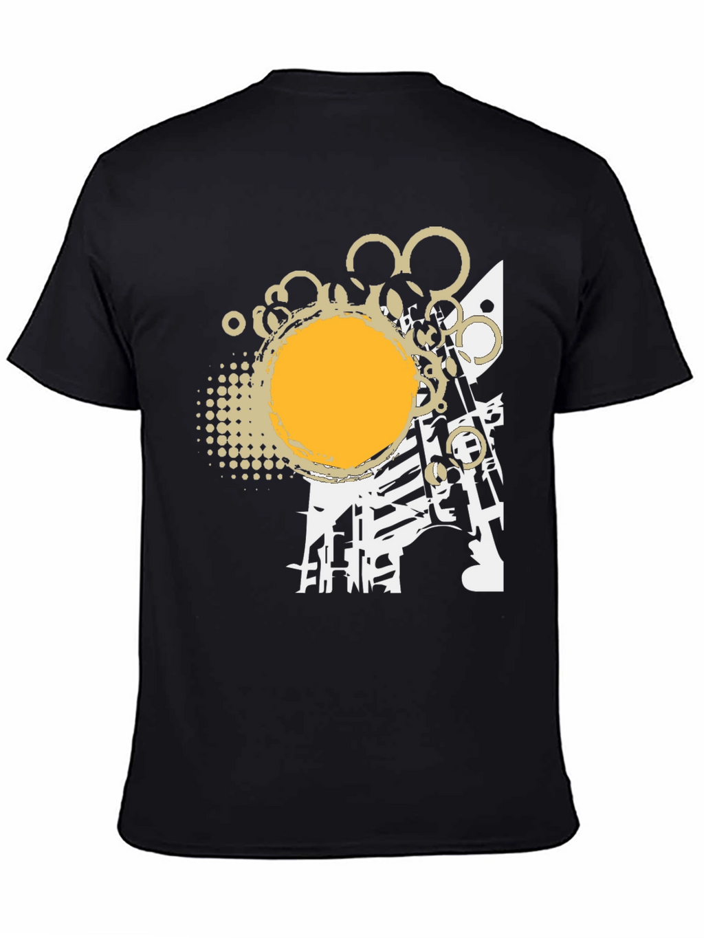 Abstract Graphic Print Tee - Modern Design