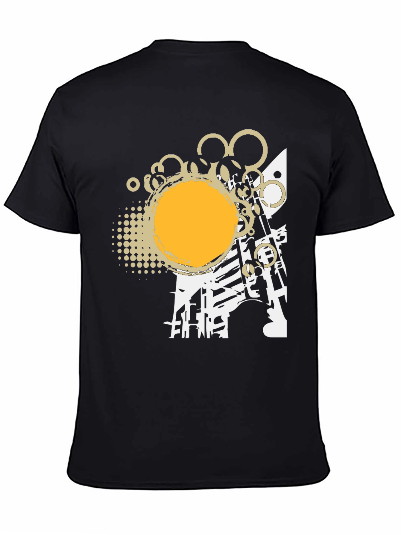 Abstract Graphic Print Tee - Modern Design