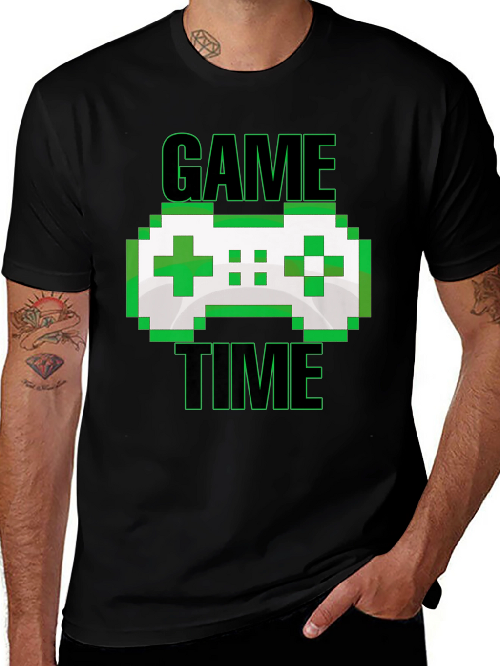 Game Time Pixel Controller Graphic T-Shirt