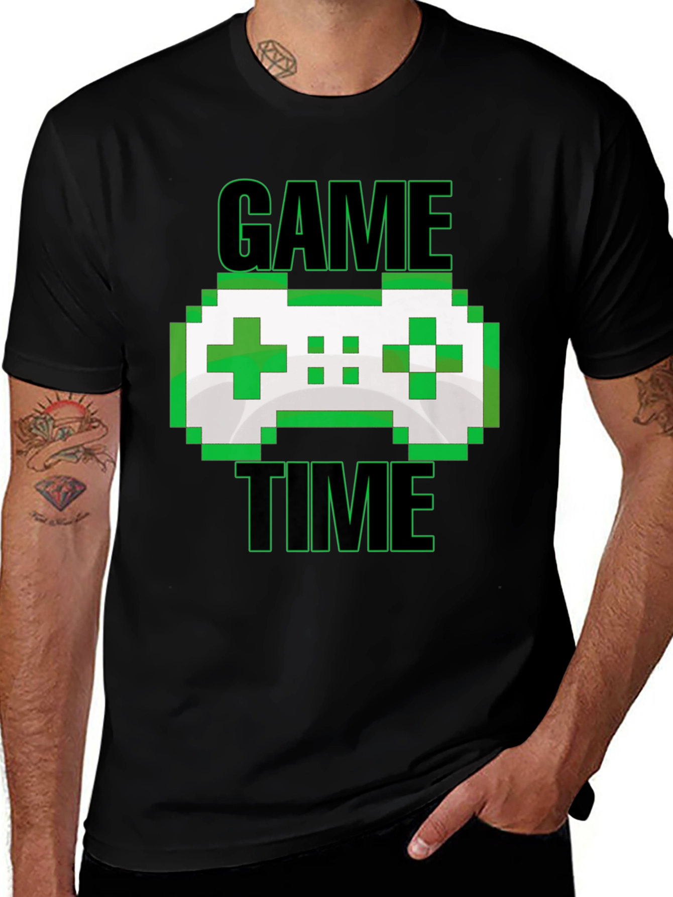 Game Time Pixel Controller Graphic T-Shirt