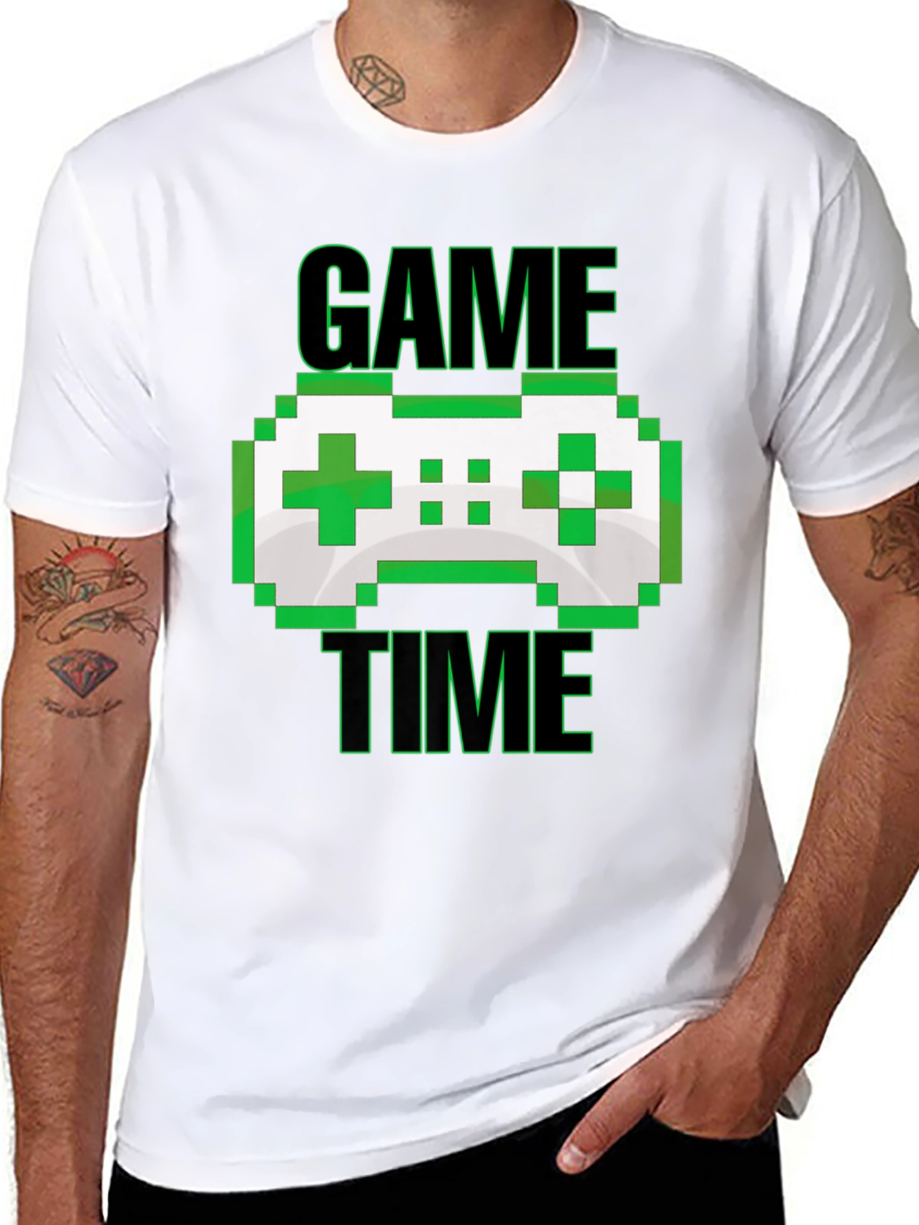 Game Time Pixel Controller Graphic T-Shirt