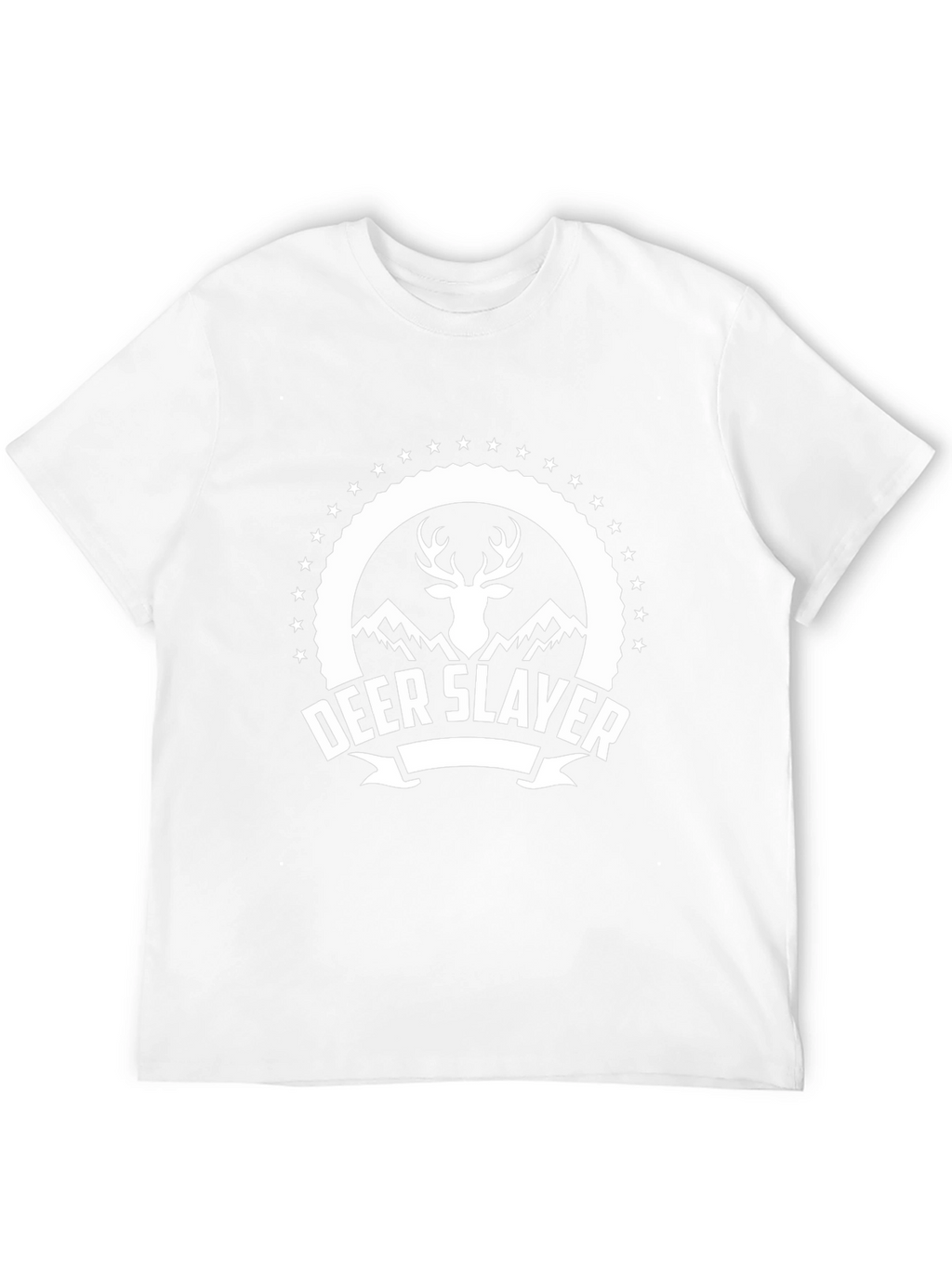 Deer Slayer Graphic T-Shirt - Black Cotton Tee