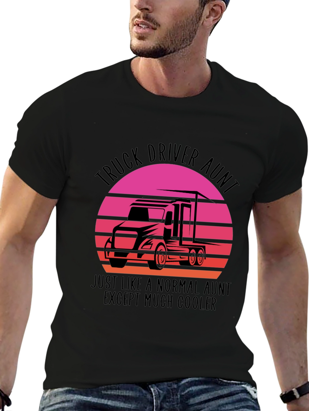 Truck Driver Aunt T-Shirt - Cool Aunt Tee