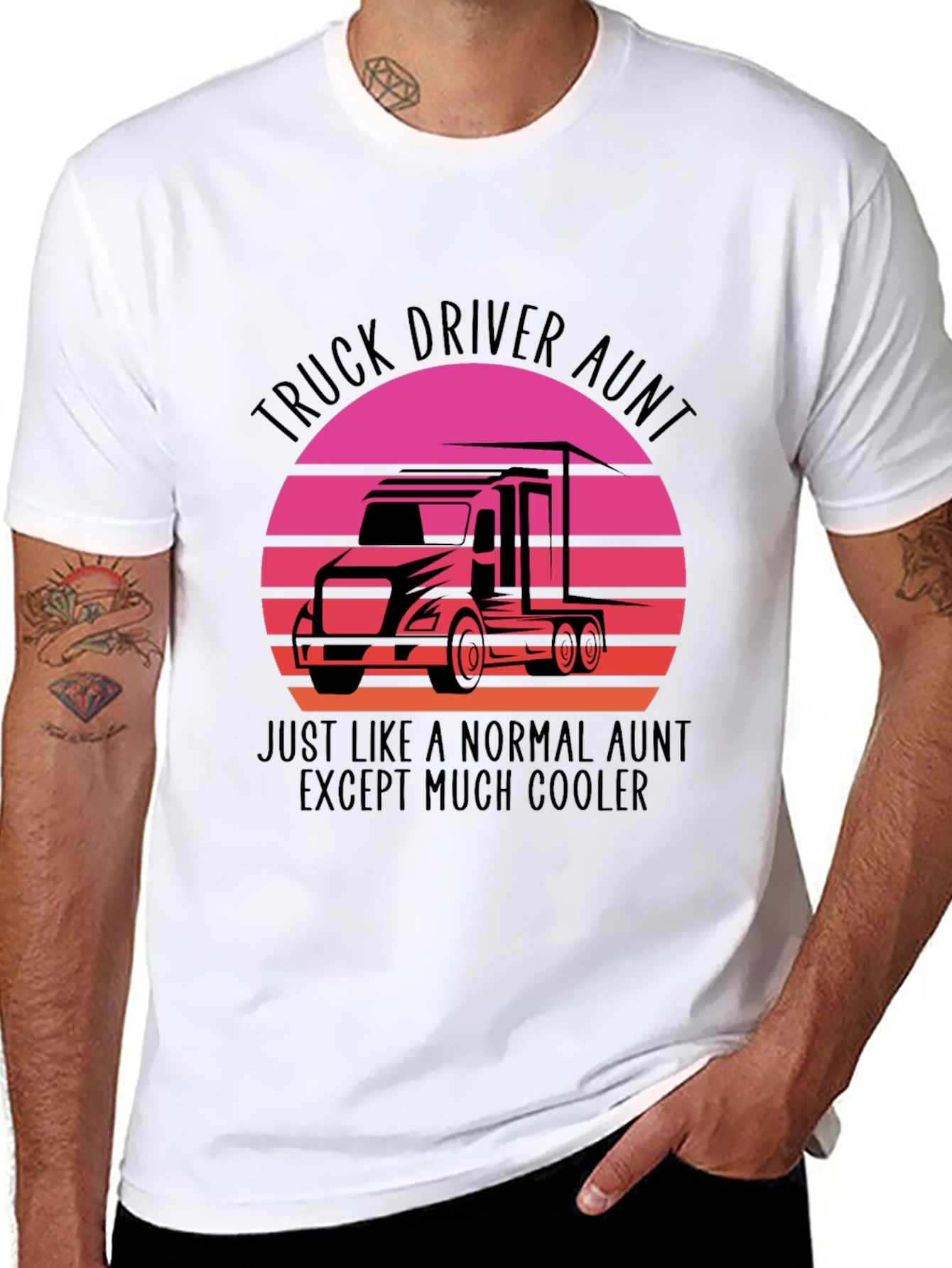 Truck Driver Aunt T-Shirt - Cool Aunt Tee