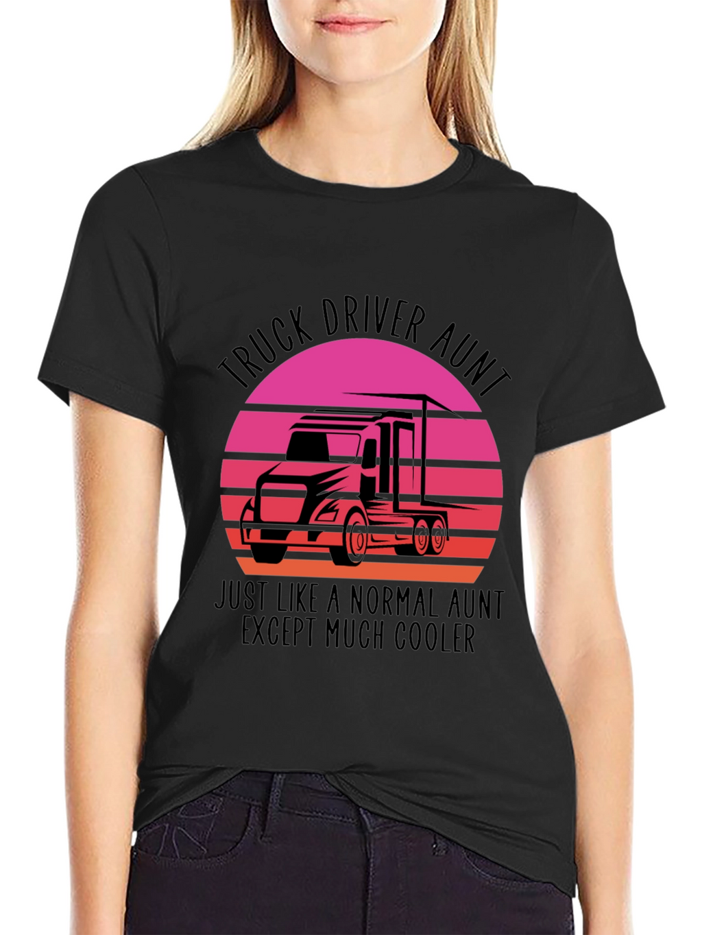 Truck Driver Aunt T-Shirt - Cool Aunt Tee