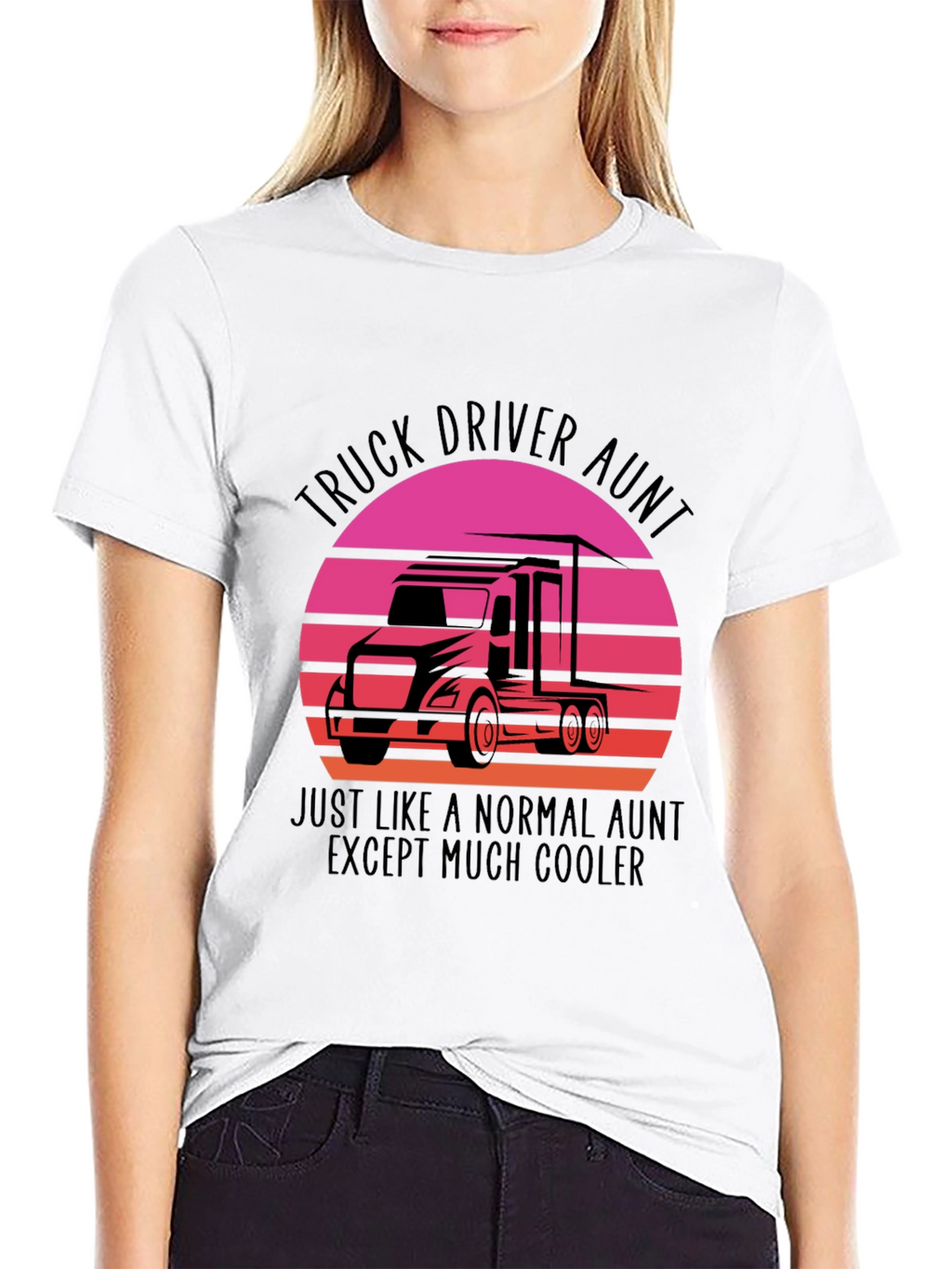 Truck Driver Aunt T-Shirt - Cool Aunt Tee