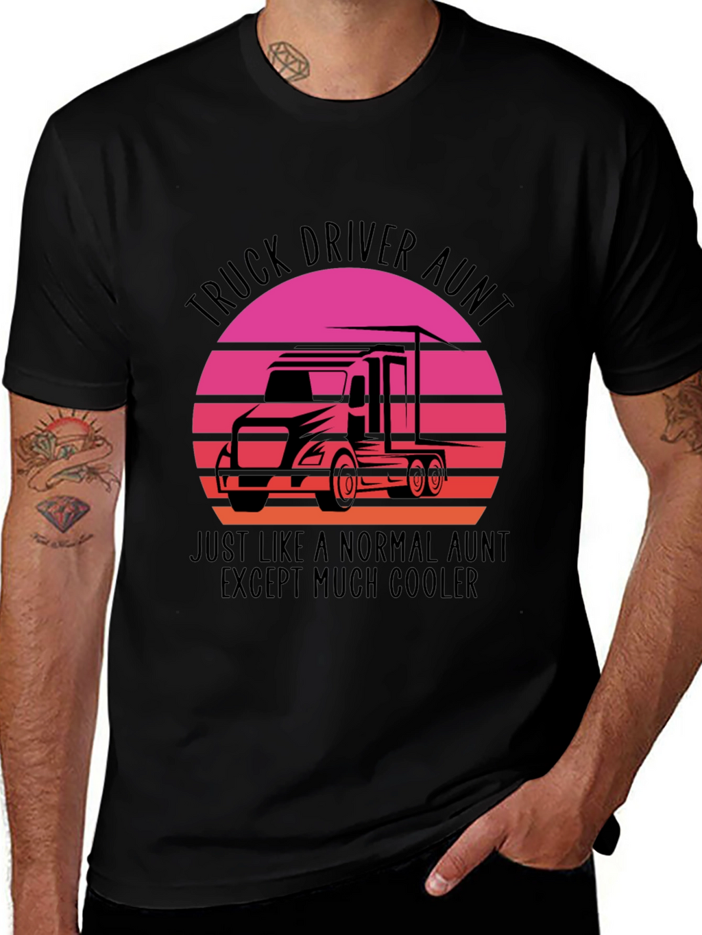 Truck Driver Aunt T-Shirt - Cool Aunt Tee