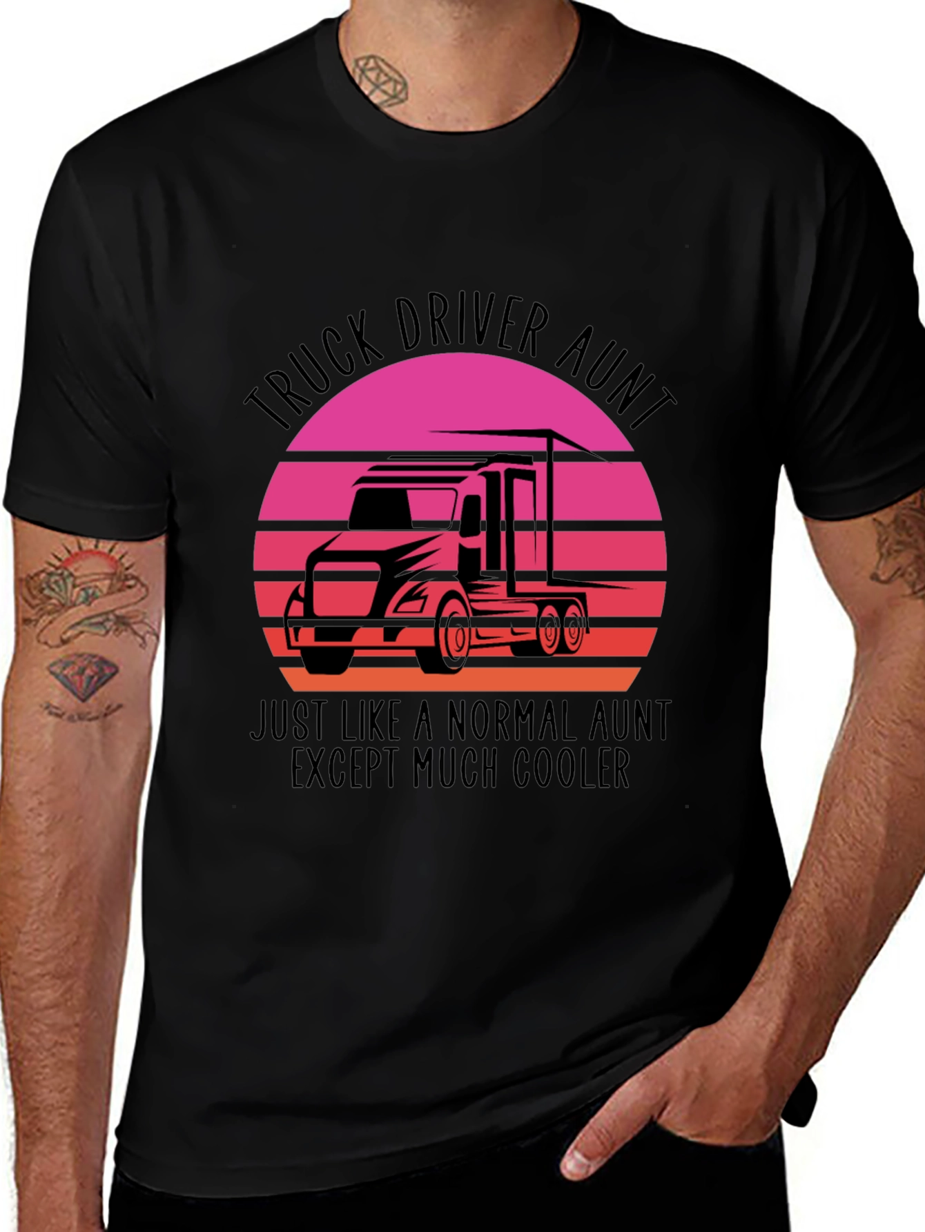 Truck Driver Aunt T-Shirt - Cool Aunt Tee