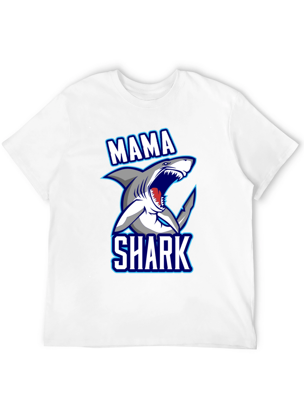 Mama Shark Graphic T-Shirt - Fun Family Apparel