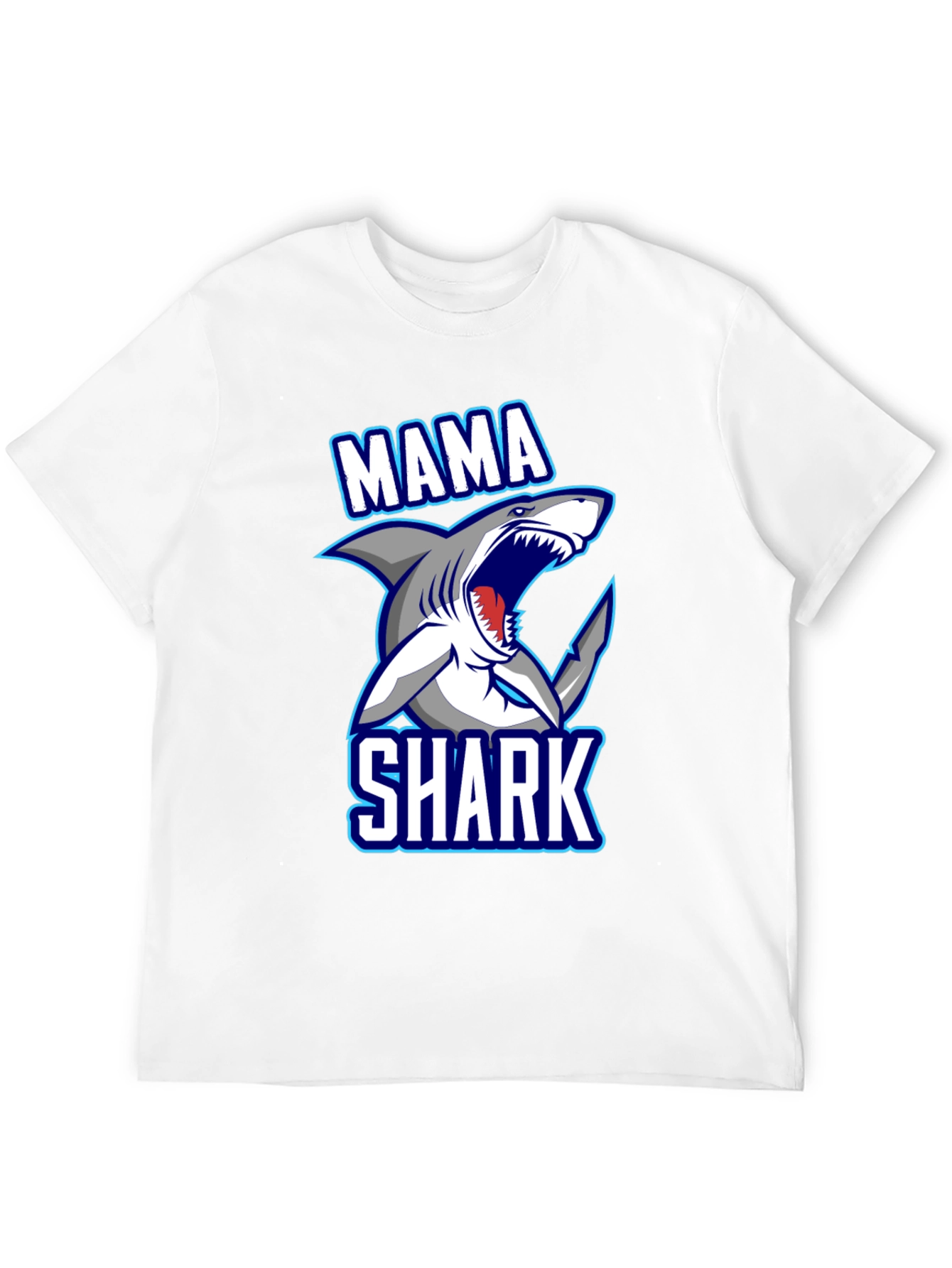 Mama Shark Graphic T-Shirt - Fun Family Apparel