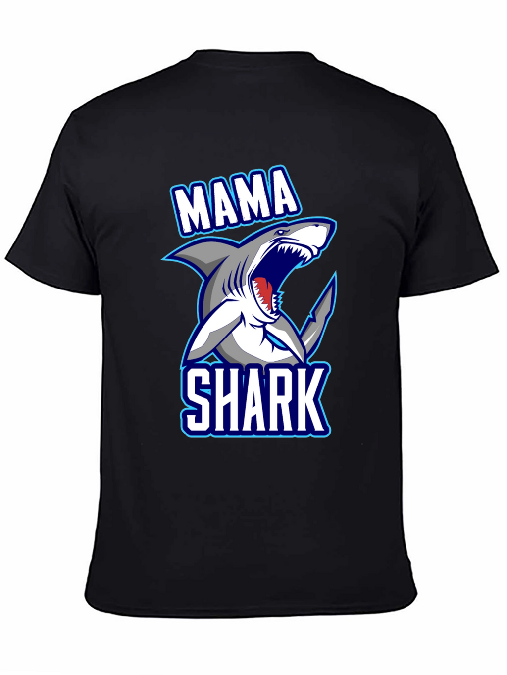 Mama Shark Graphic T-Shirt - Fun Family Apparel