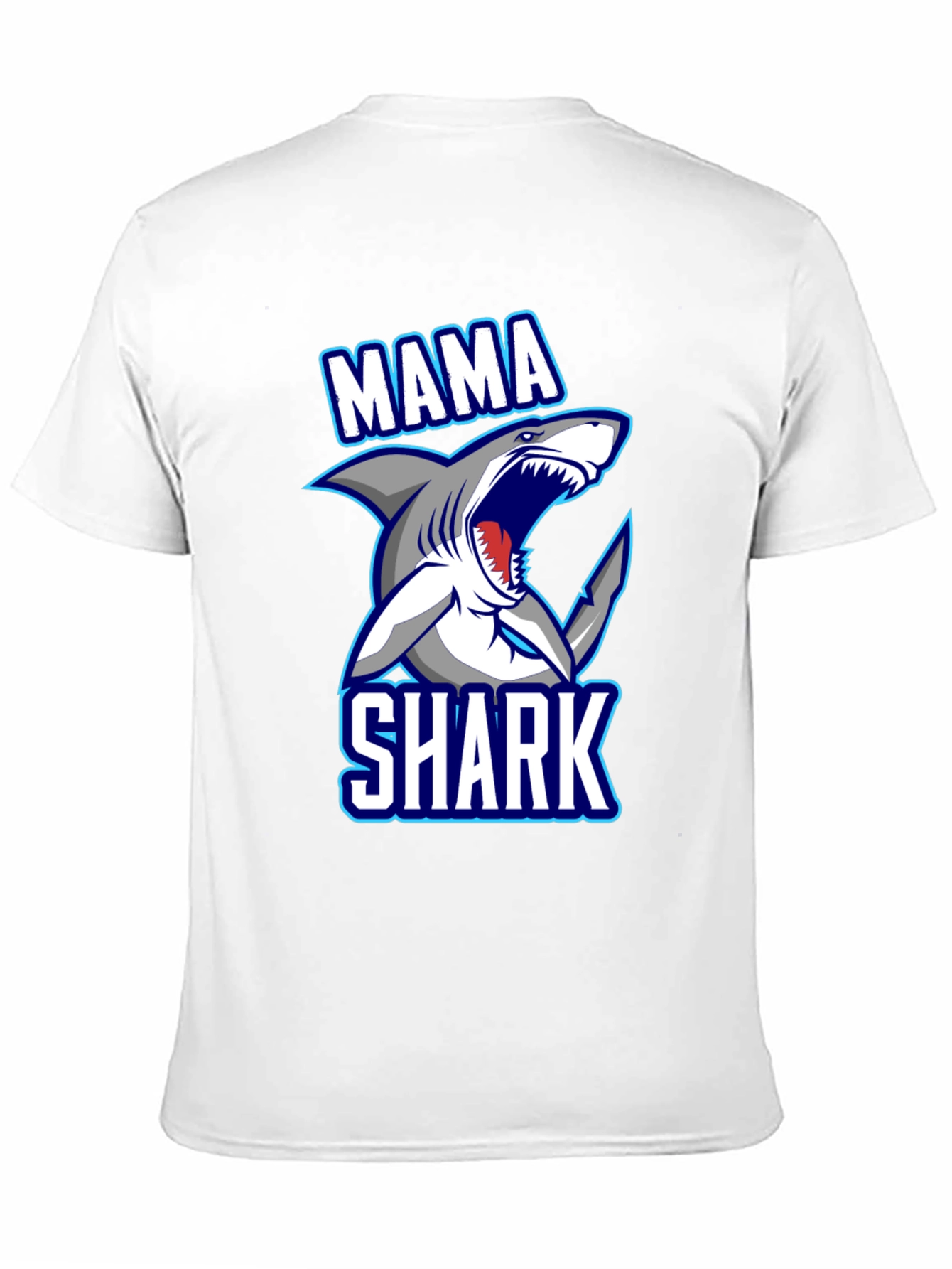 Mama Shark Graphic T-Shirt - Fun Family Apparel