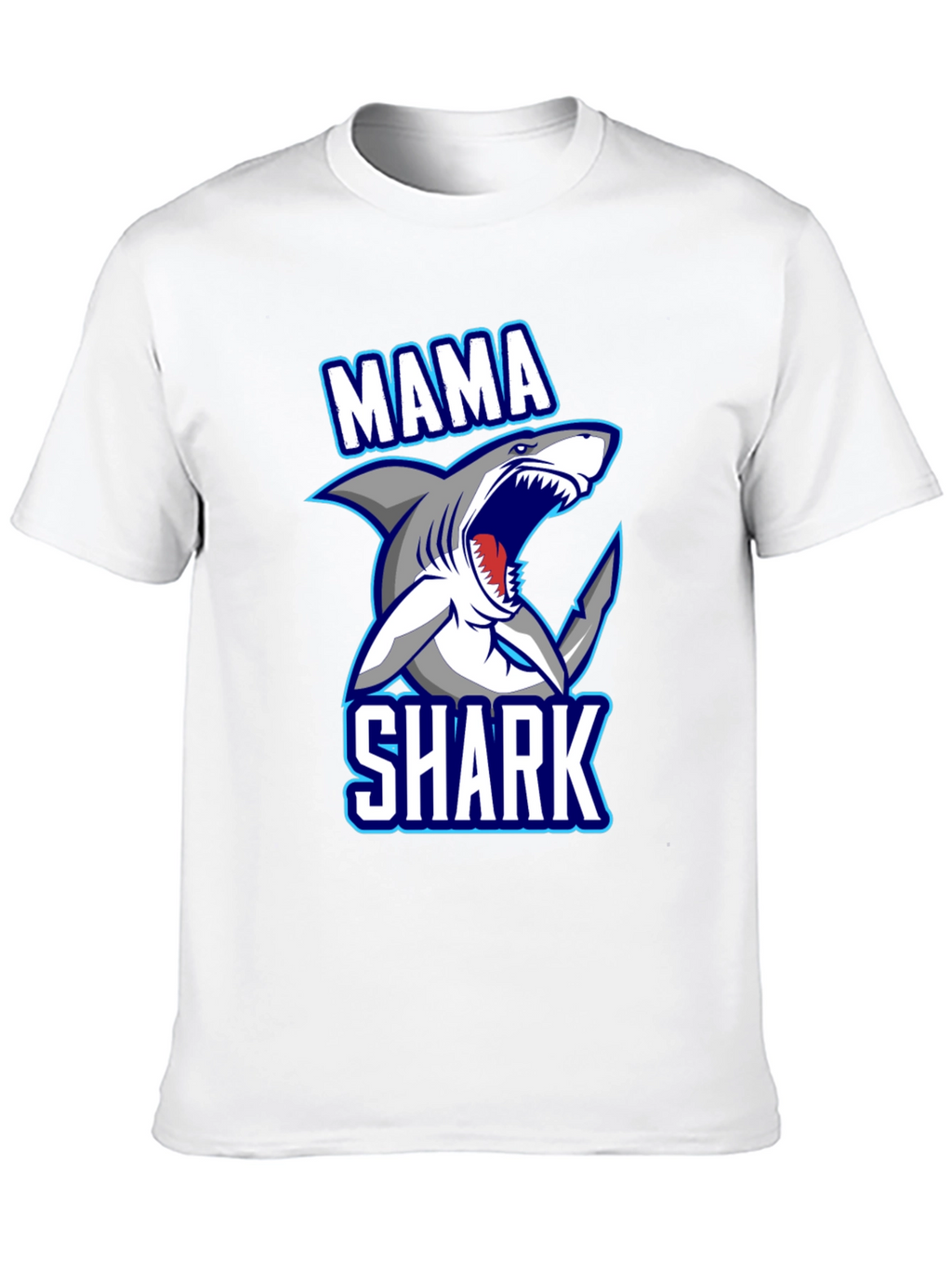 Mama Shark Graphic T-Shirt - Fun Family Apparel
