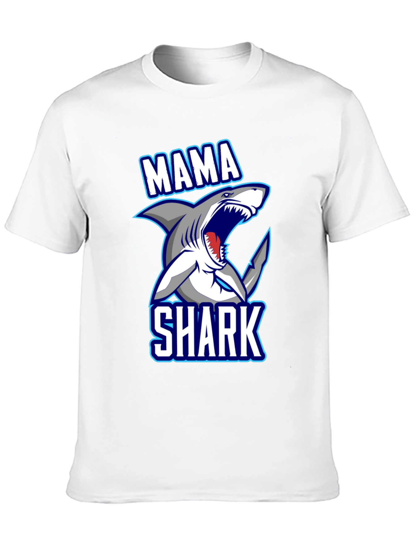 Mama Shark Graphic T-Shirt - Fun Family Apparel
